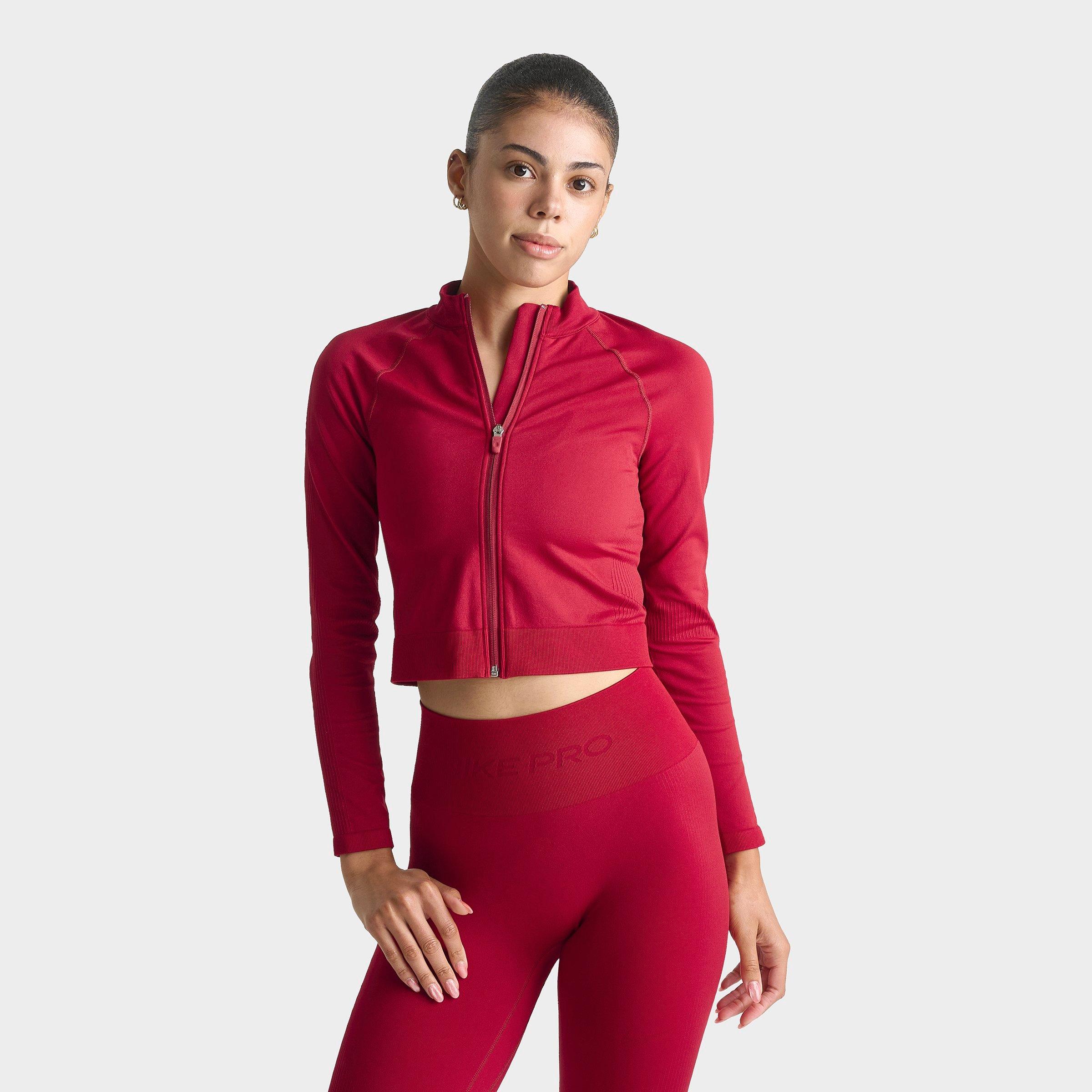 Nike Pro Seamless Cropped Full-Zip Training Top
