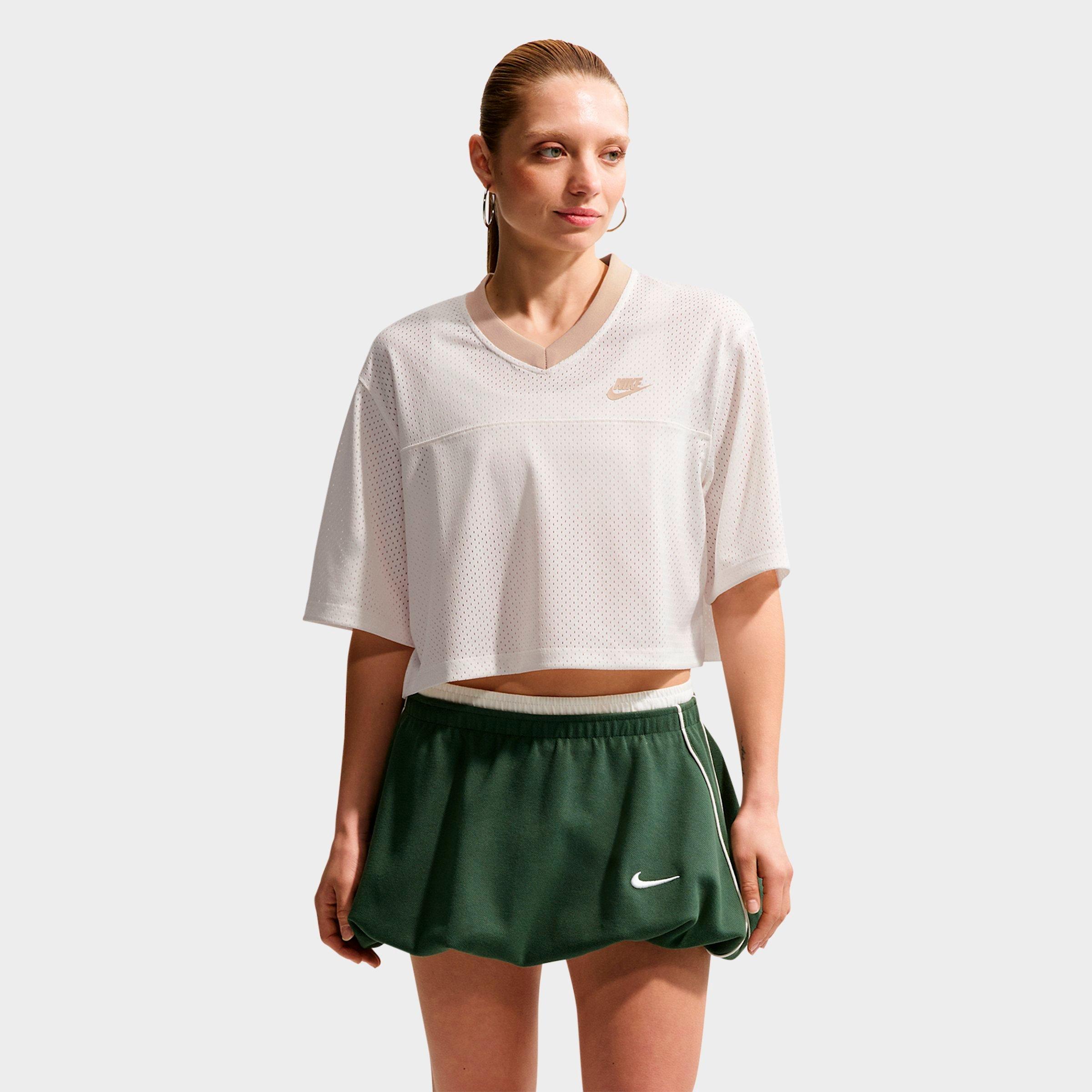 Nike Sportswear Oversized Heritage Cropped Mesh Jersey