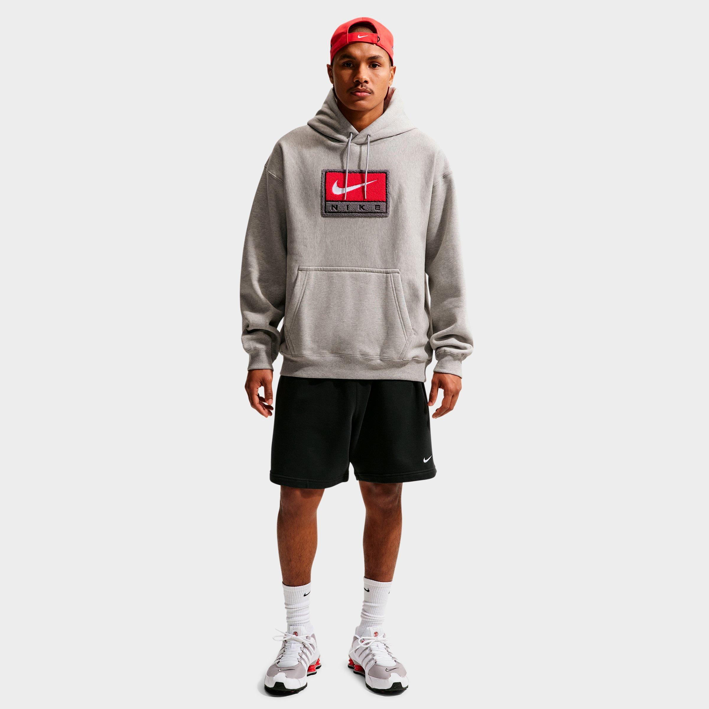 Nike Solo Swoosh Chenille Patch Fleece Pullover Hoodie