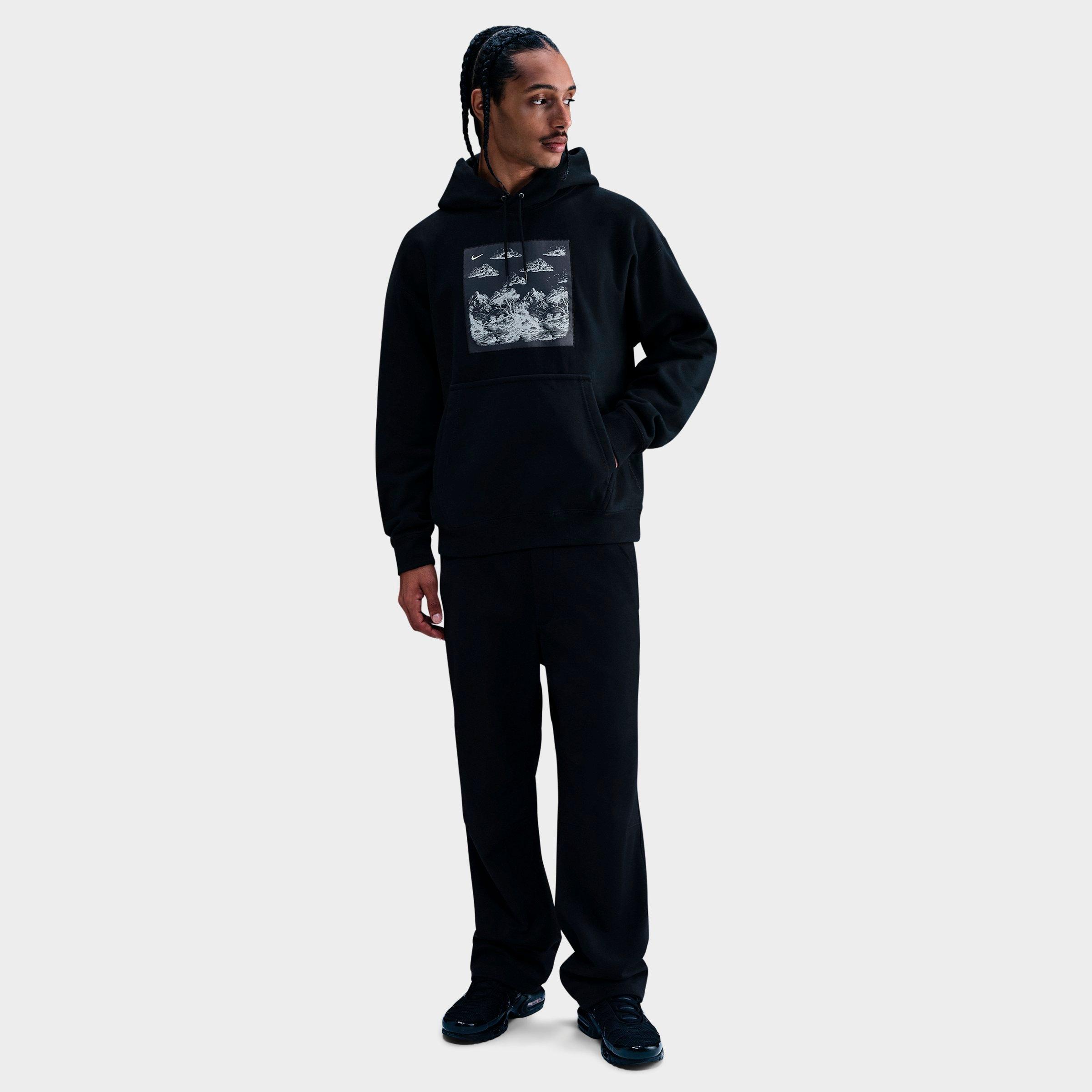 Nike Solo Swoosh Graphic Fleece Pullover Hoodie