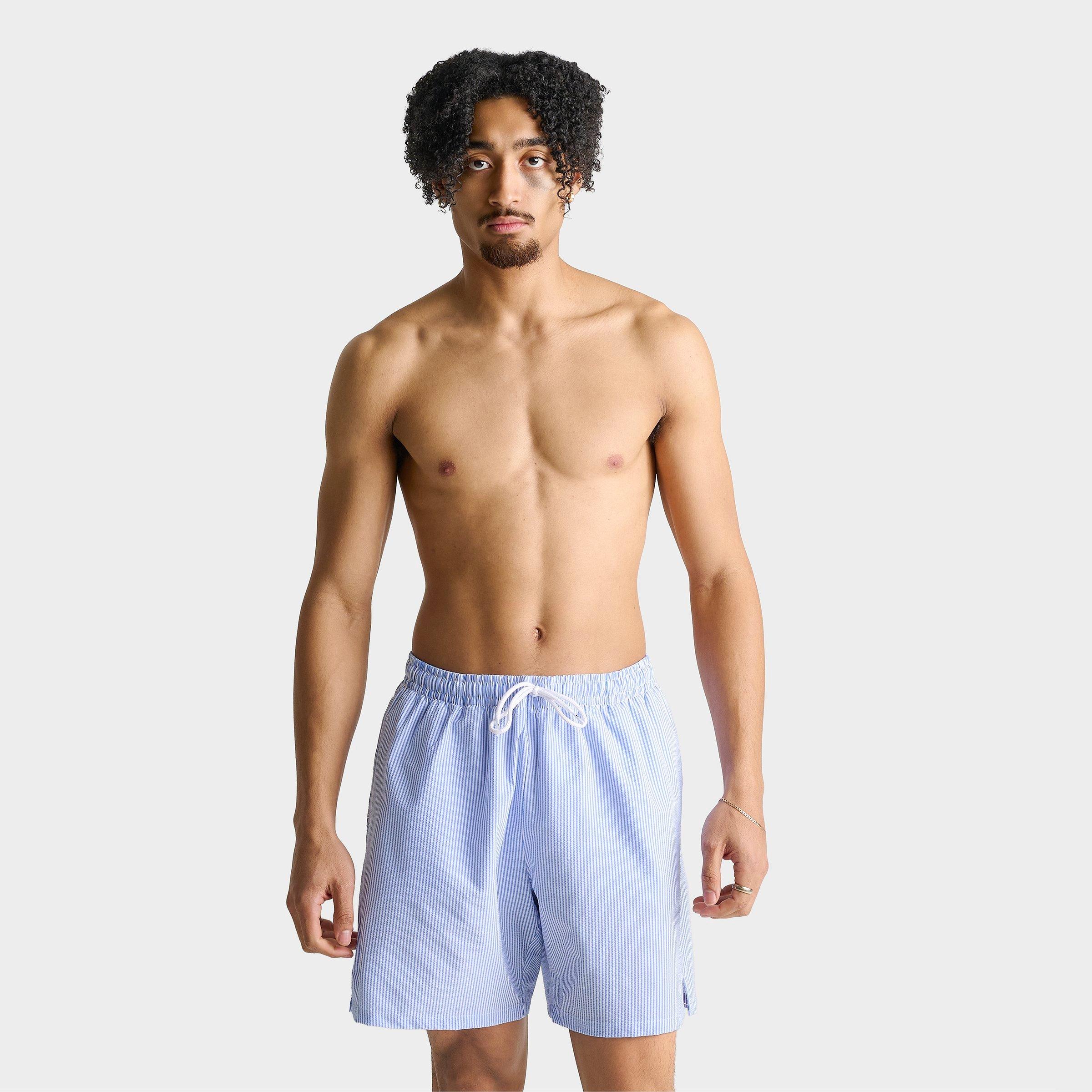 Nike Swim Breaker Seersucker Ripple Brief-Lined 7" Volley Shorts