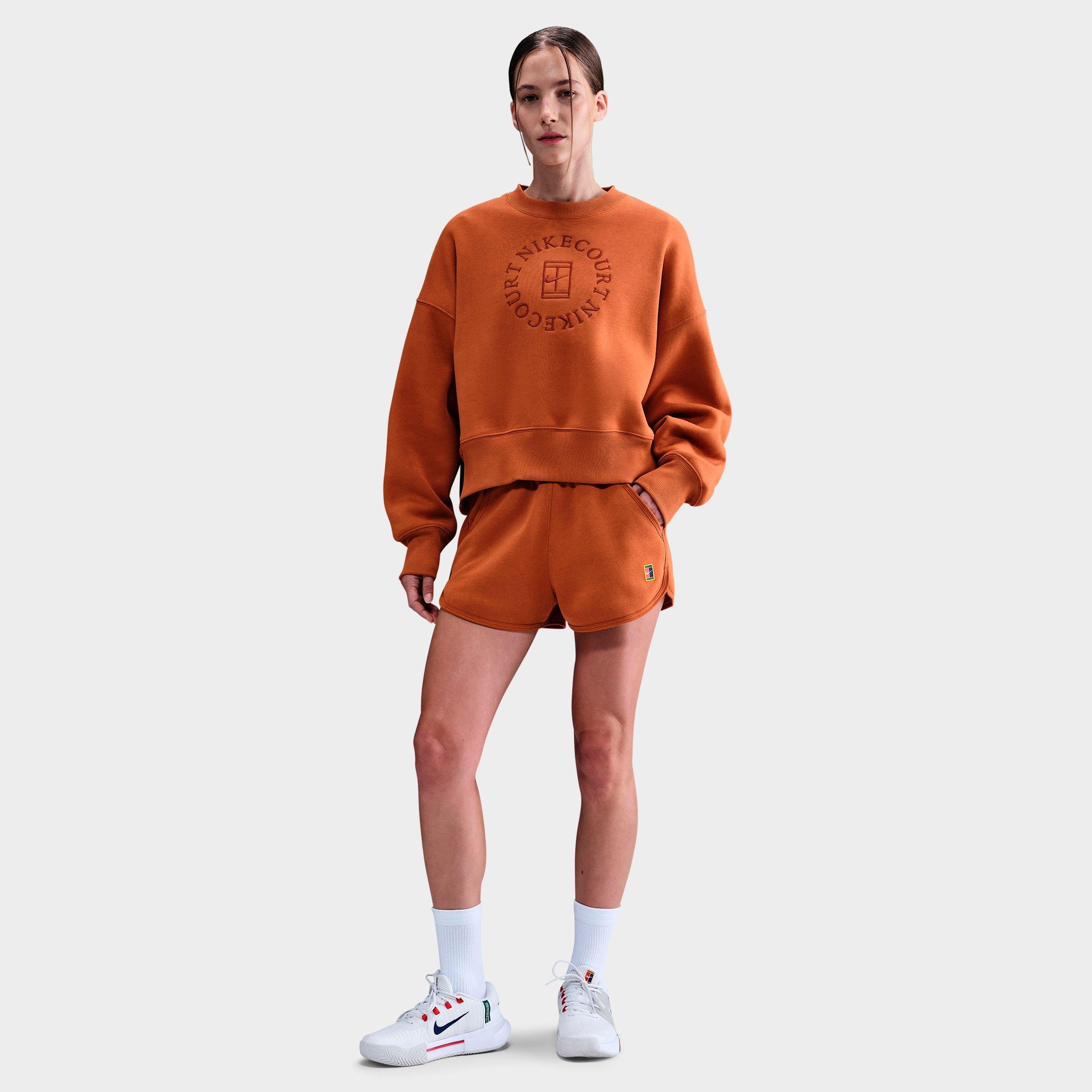 NikeCourt Mid-Rise Fleece Tennis Shorts