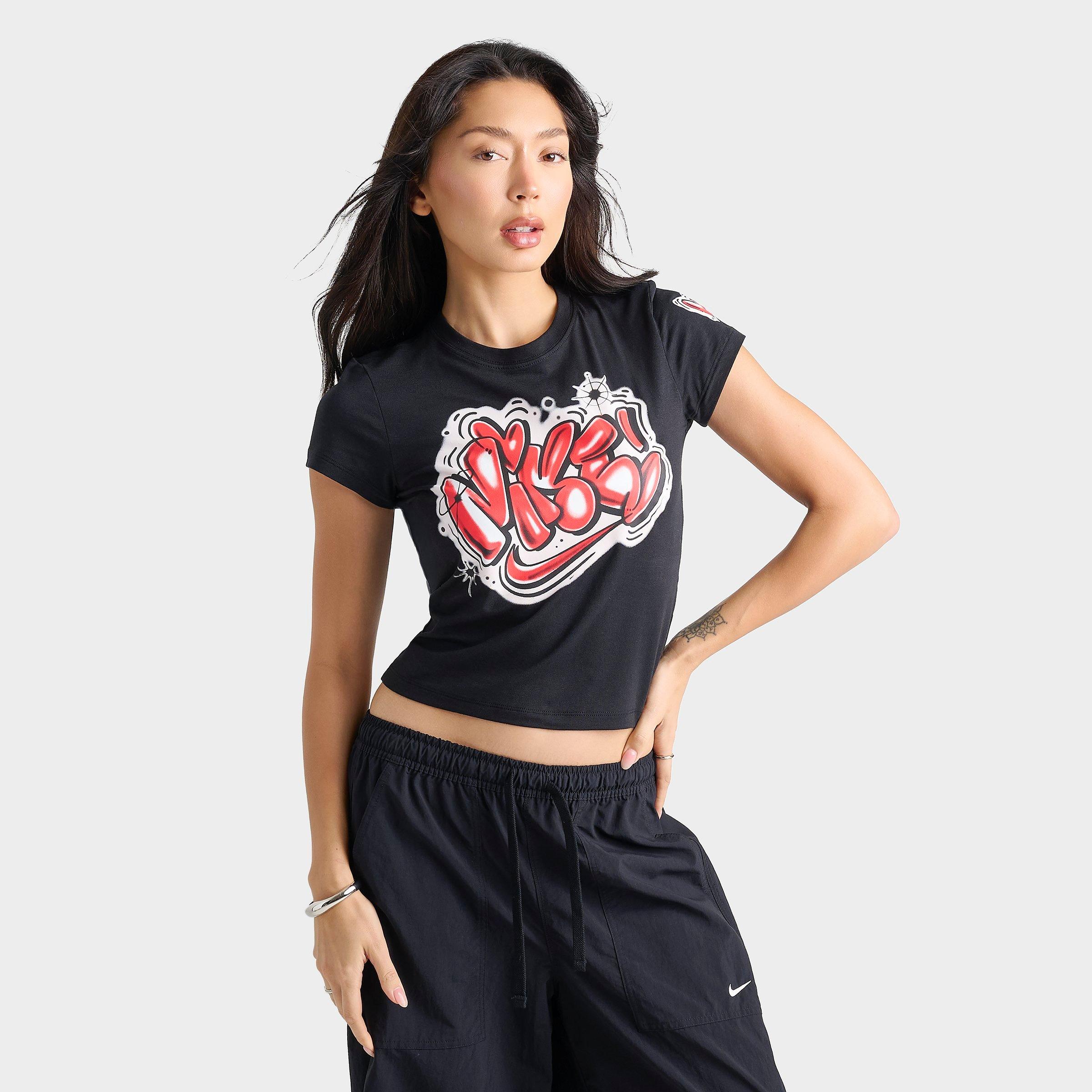 Nike Sportswear Chill Knit Airbrushed Slim Cropped T-Shirt