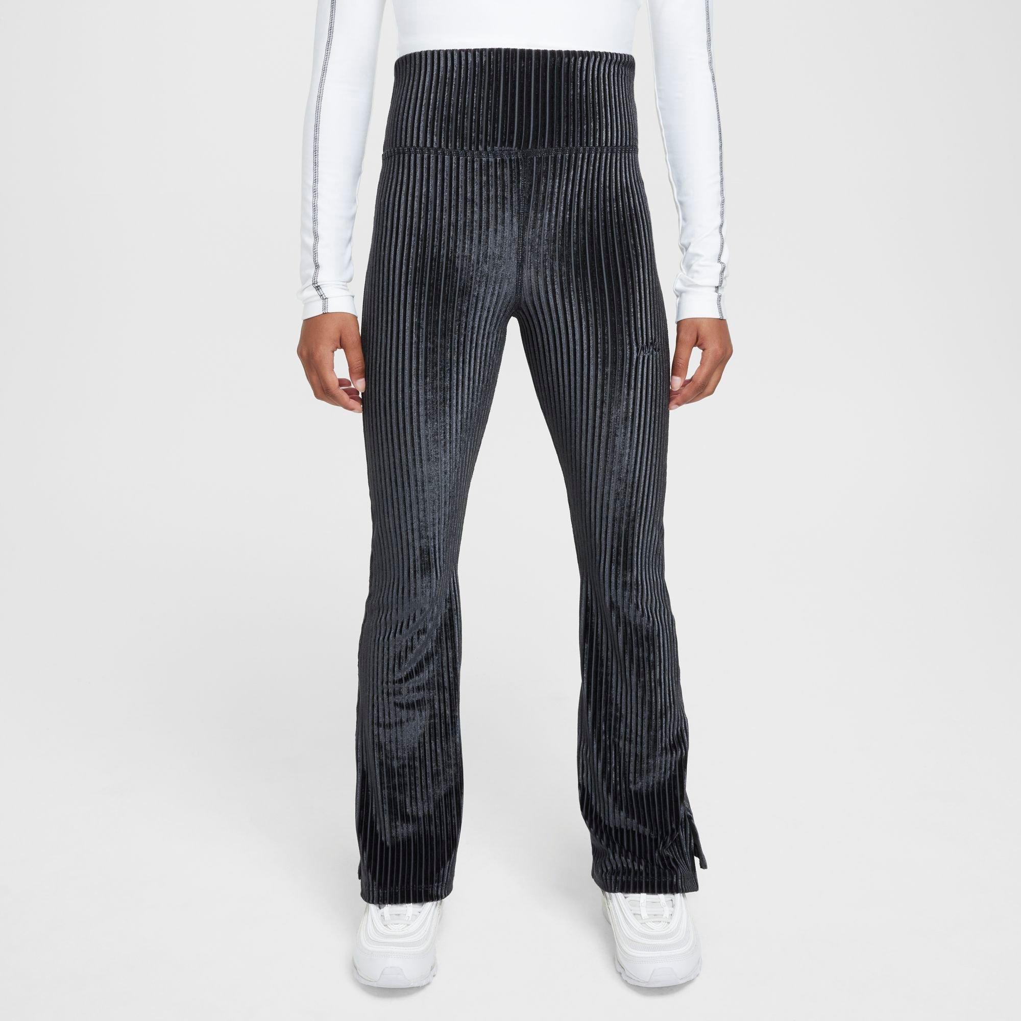 Nike High-Waisted Flared Ribbed Leggings
