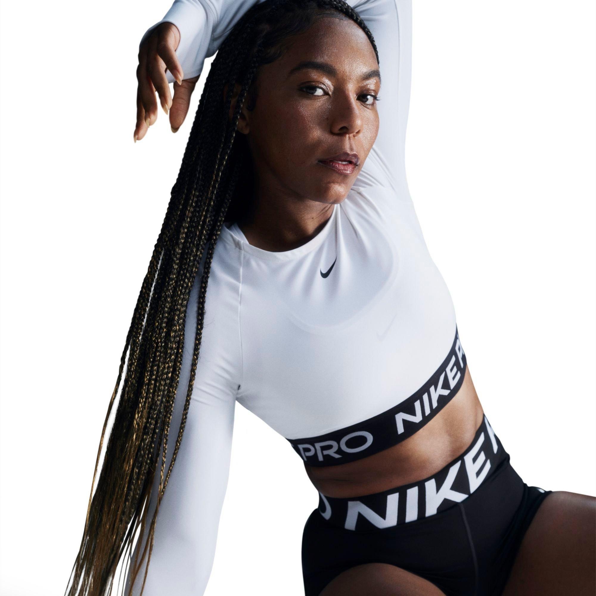 Nike Pro 365 Dri-FIT Cropped Long-Sleeve T-Shirt