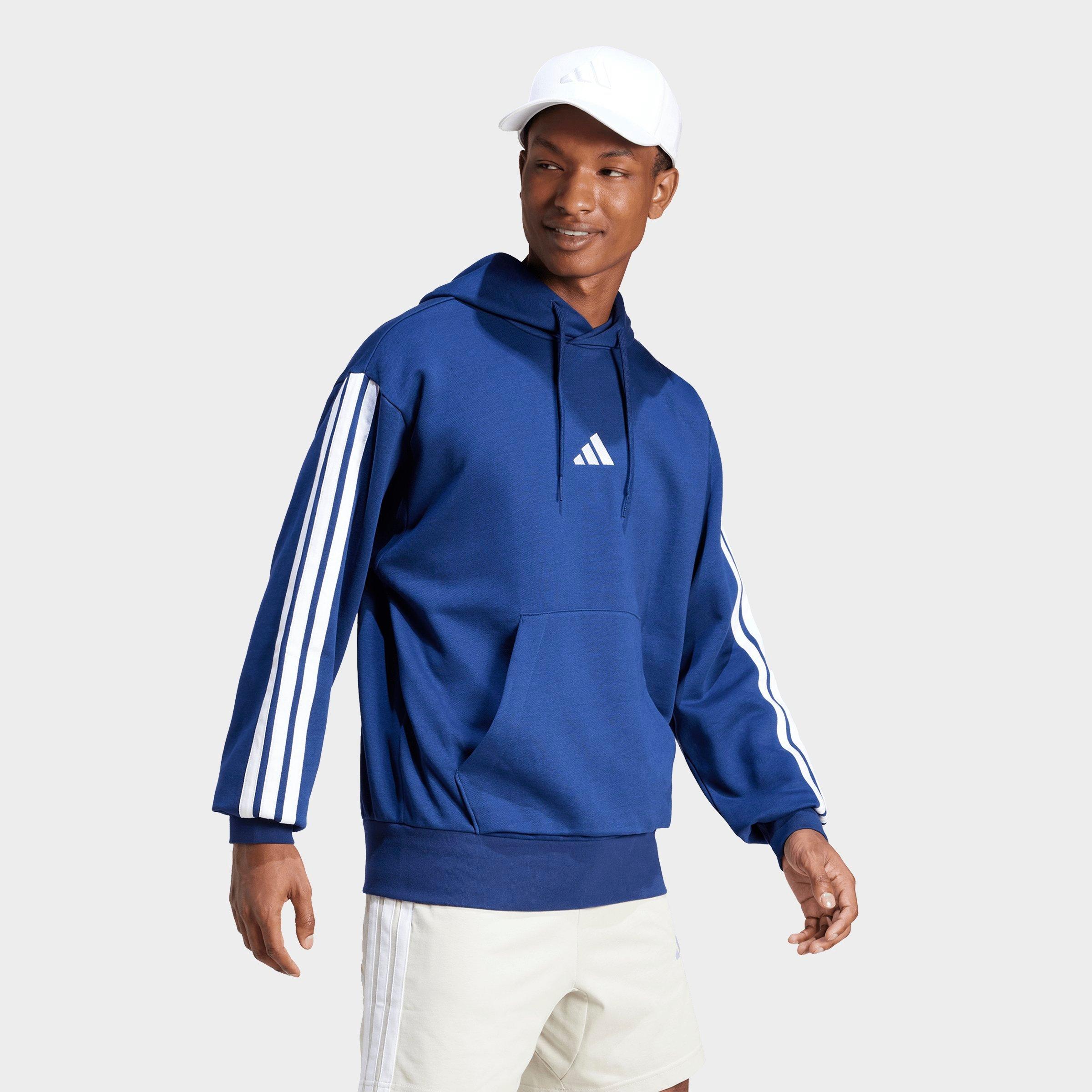adidas Essentials 3-Stripes Fleece Pullover Hoodie