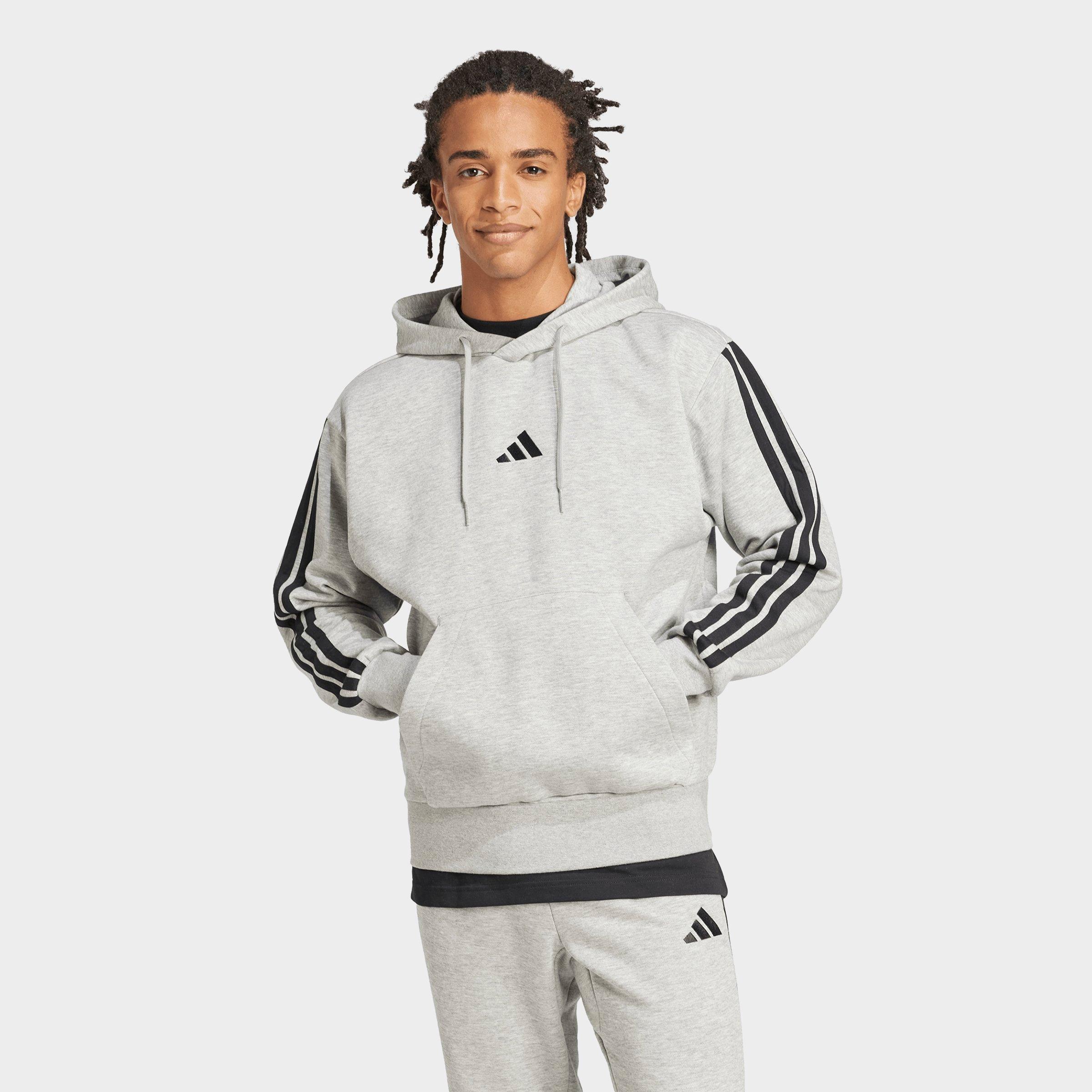 adidas Essentials 3-Stripes Fleece Pullover Hoodie