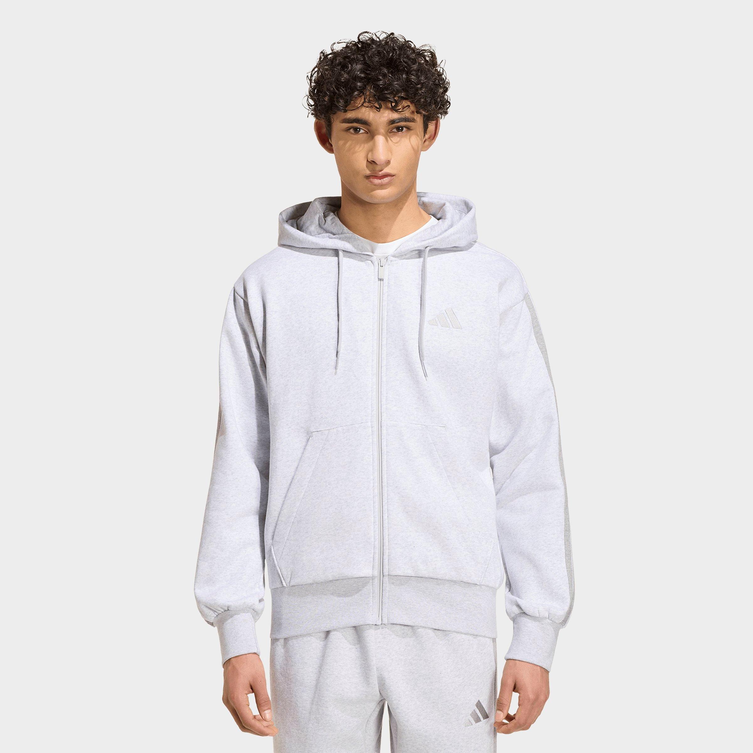 adidas Essentials 3-Stripes Fleece Pullover Hoodie