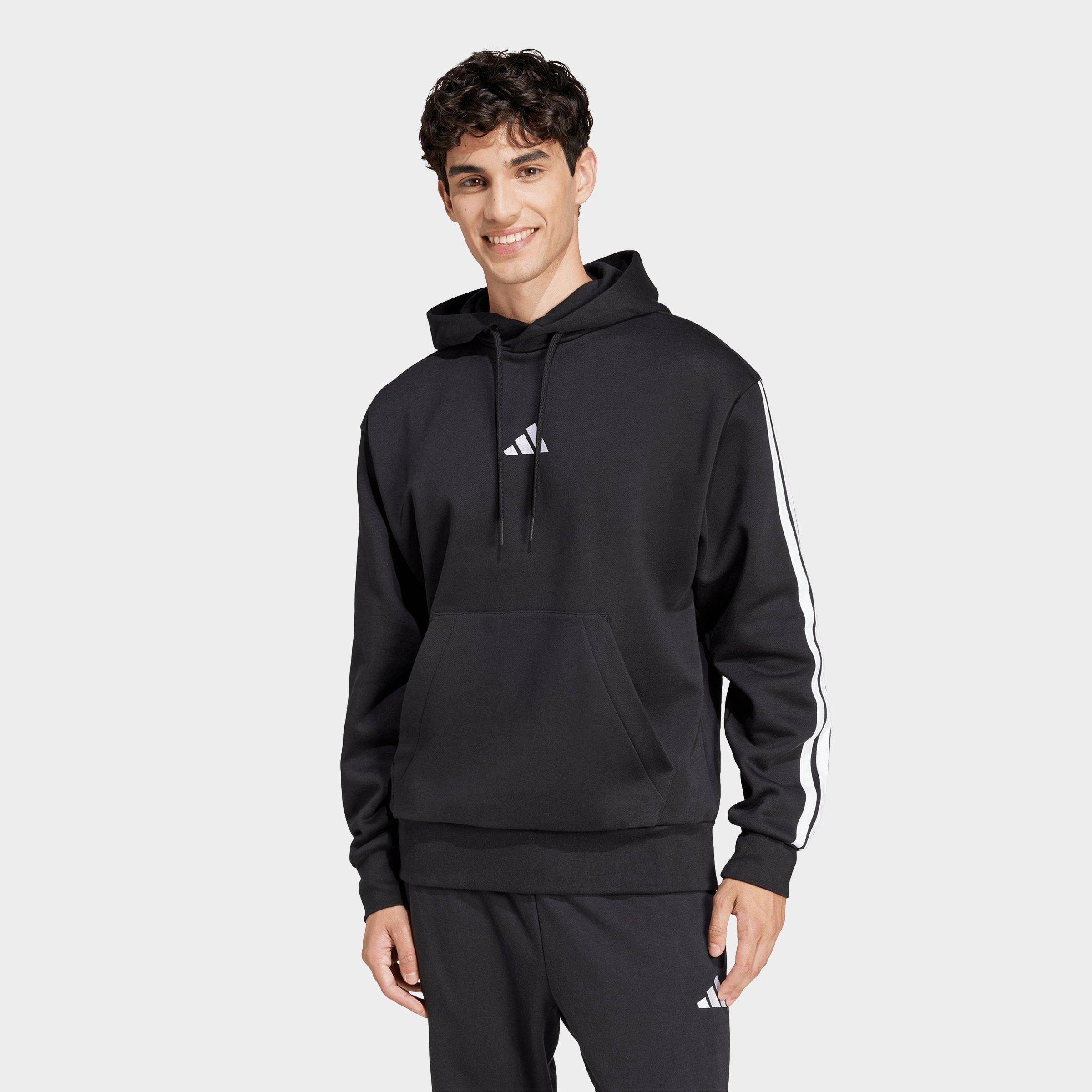 adidas Essentials 3-Stripes Fleece Pullover Hoodie