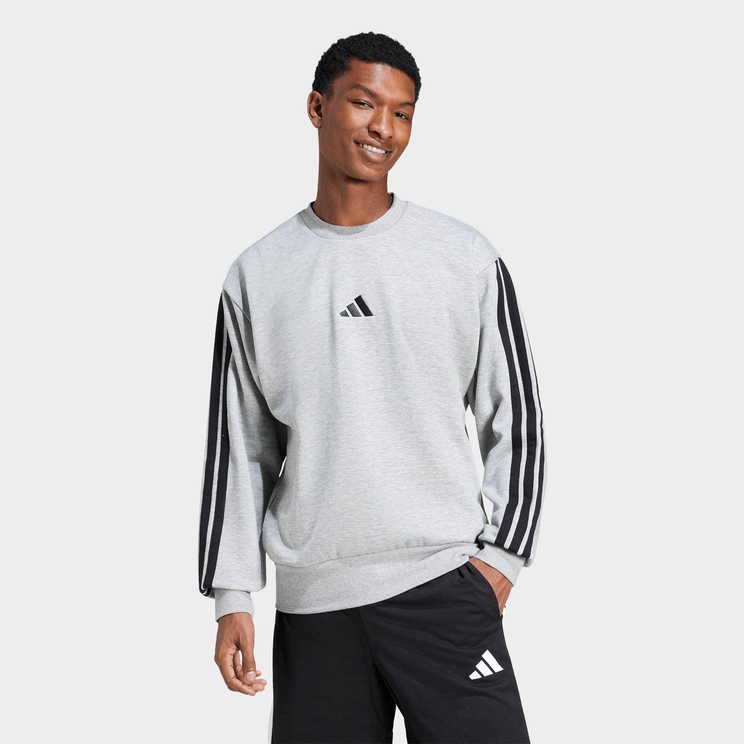 adidas Essentials 3-Stripes Fleece Crewneck Sweatshirt