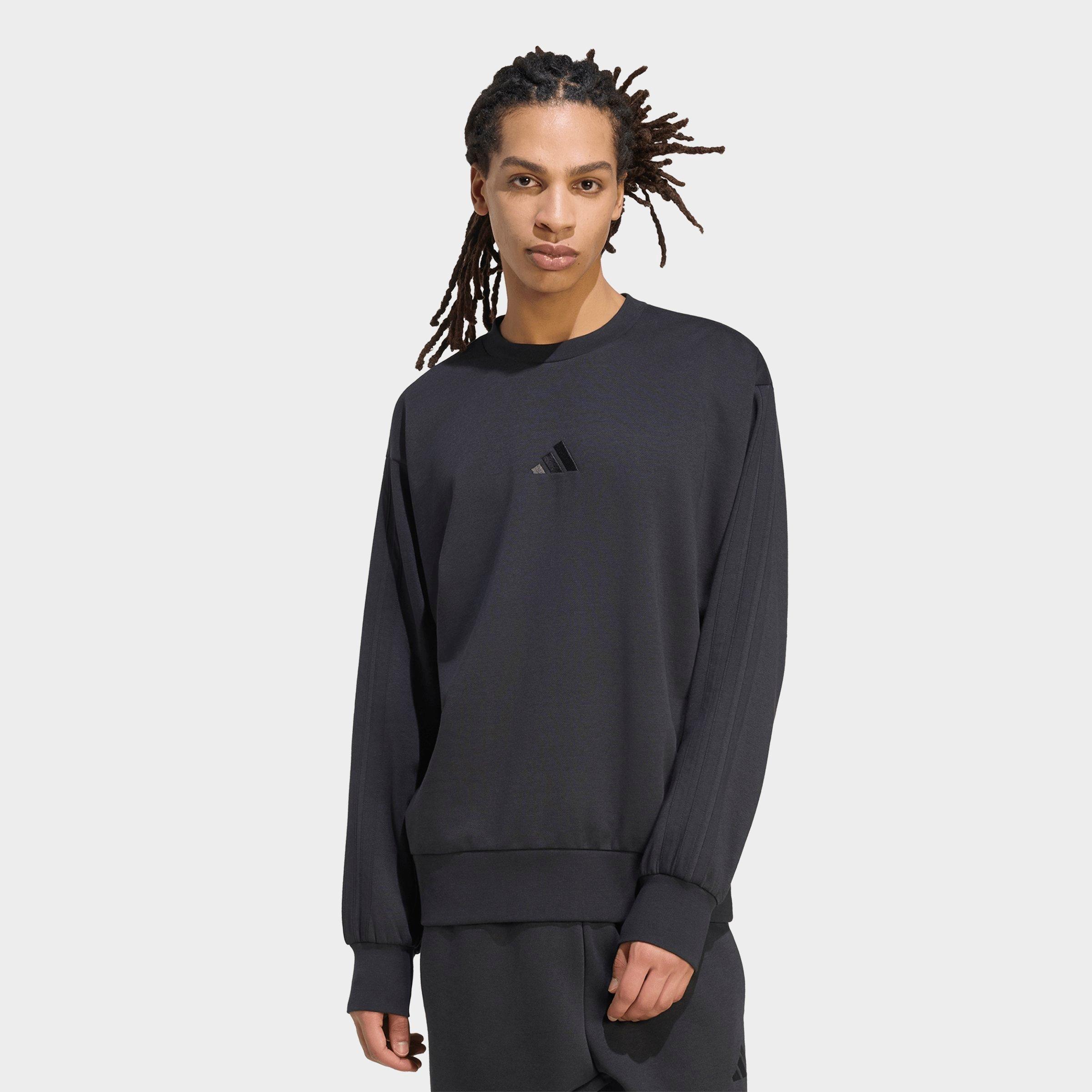 adidas Essentials 3-Stripes Fleece Crewneck Sweatshirt