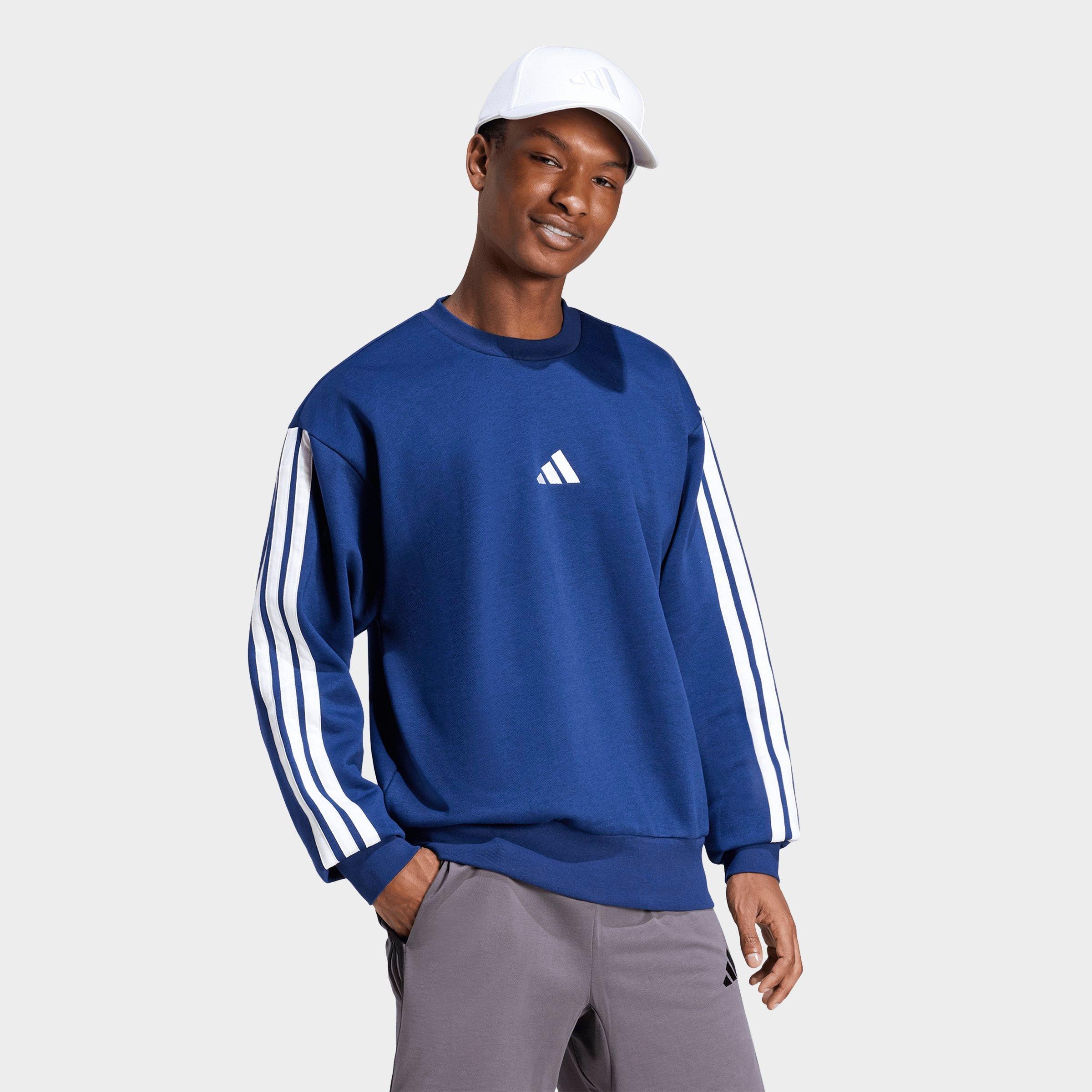 adidas Essentials 3-Stripes Fleece Crewneck Sweatshirt