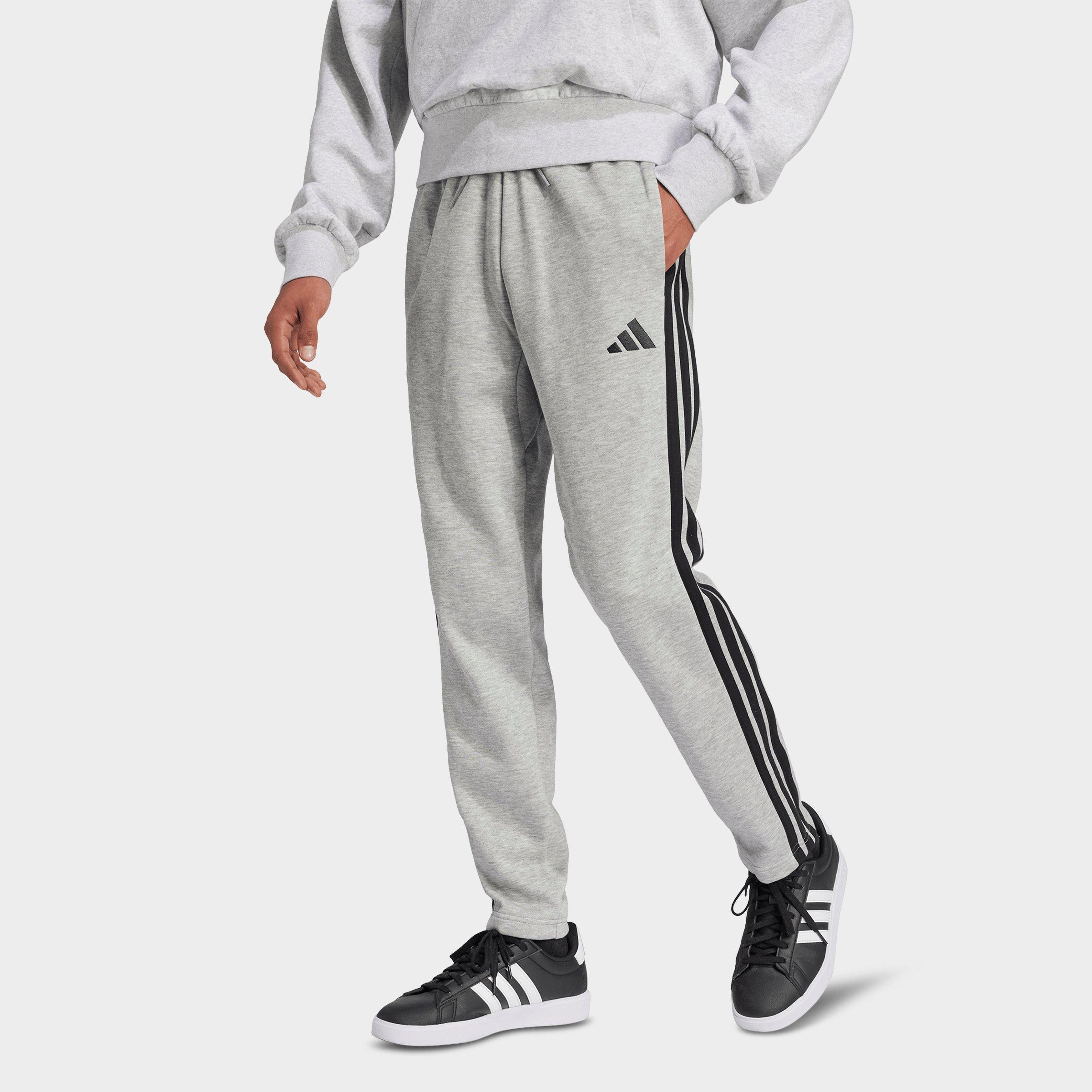 adidas Essentials 3-Stripes Open Hem Fleece Pants