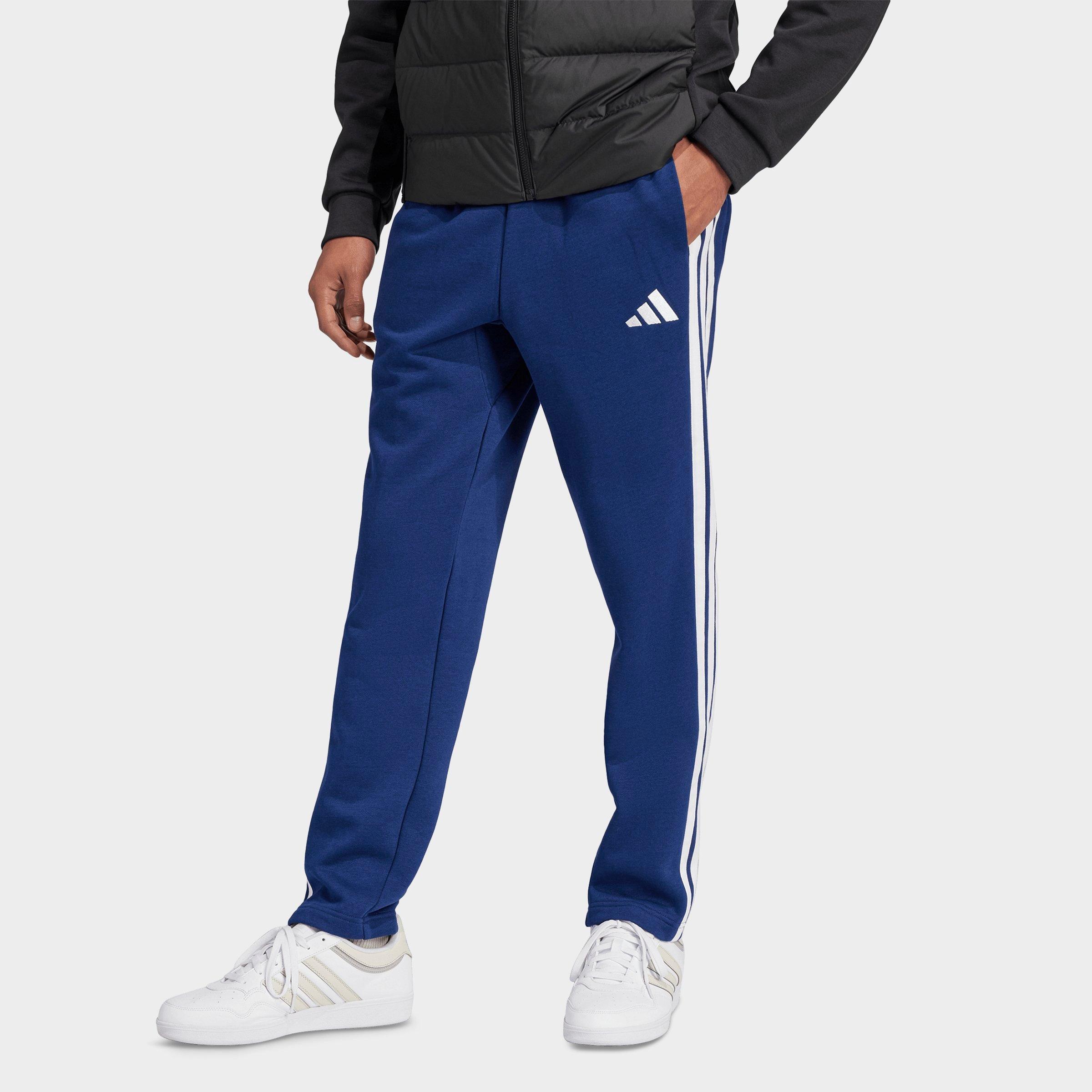 adidas Essentials 3-Stripes Open Hem Fleece Pants