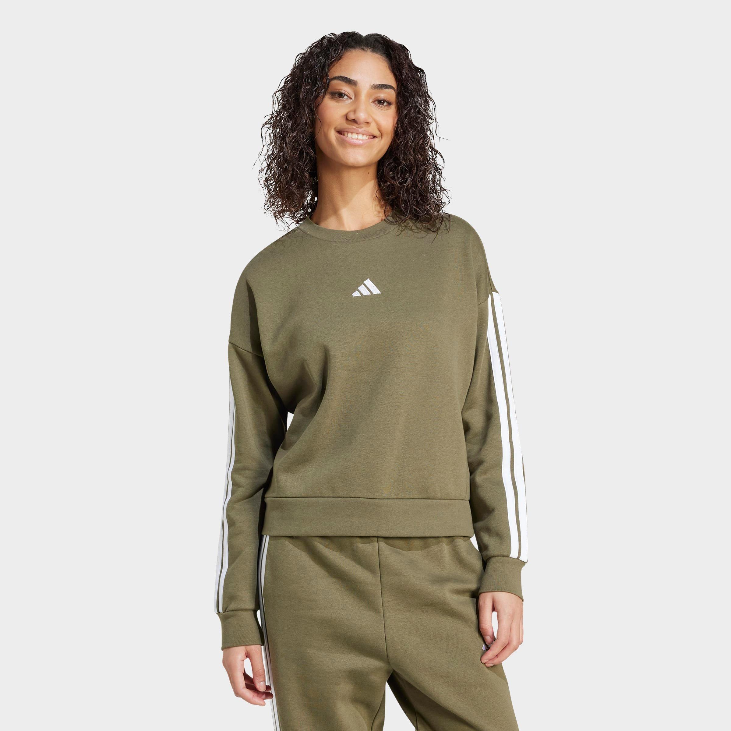 adidas Essentials 3-Stripes Fleece Sweatshirt