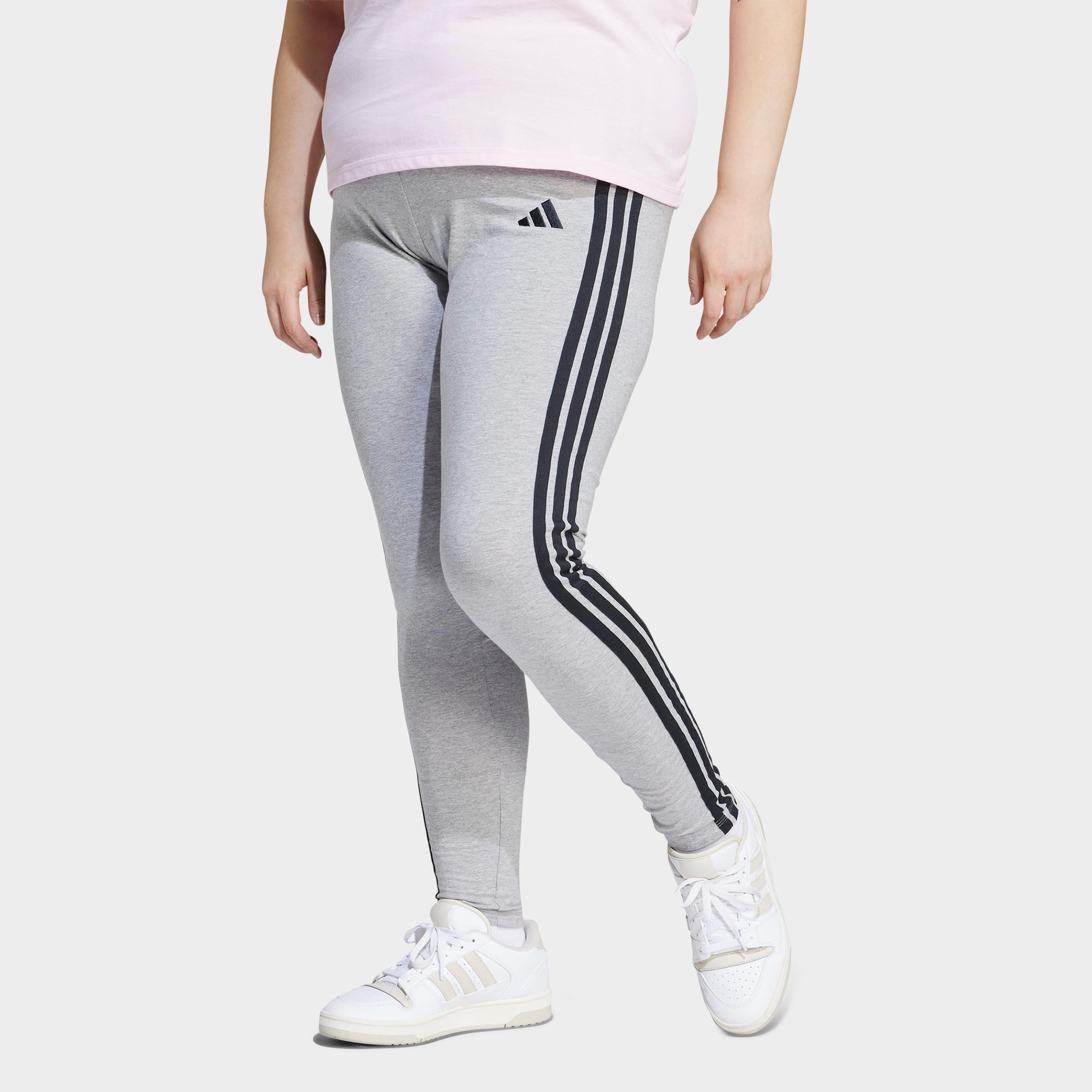 adidas Essentials 3-Stripes Cotton Leggings (Plus Size)