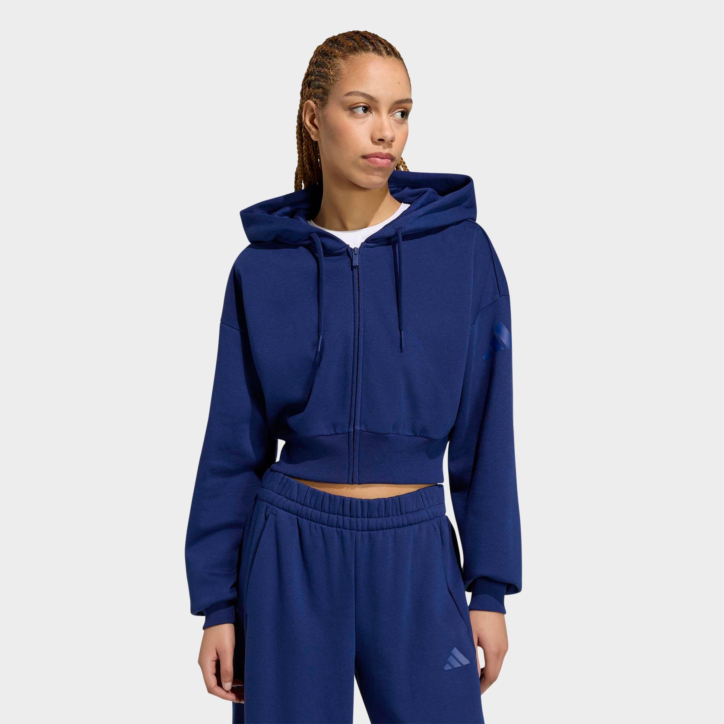 adidas Essentials Contemporary Fleece Full-Zip Hooded Jacket