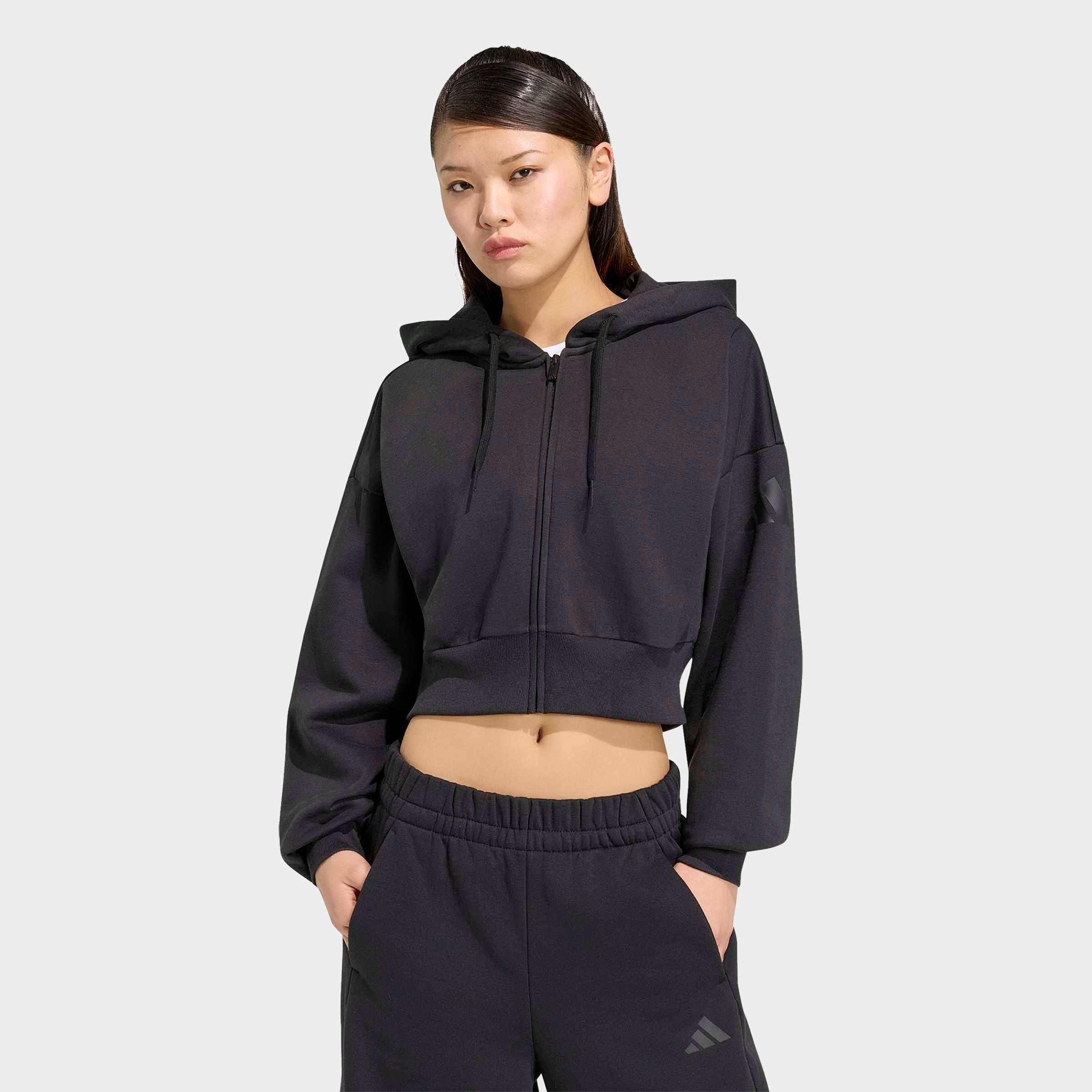 adidas Essentials Contemporary Fleece Full-Zip Hooded Jacket