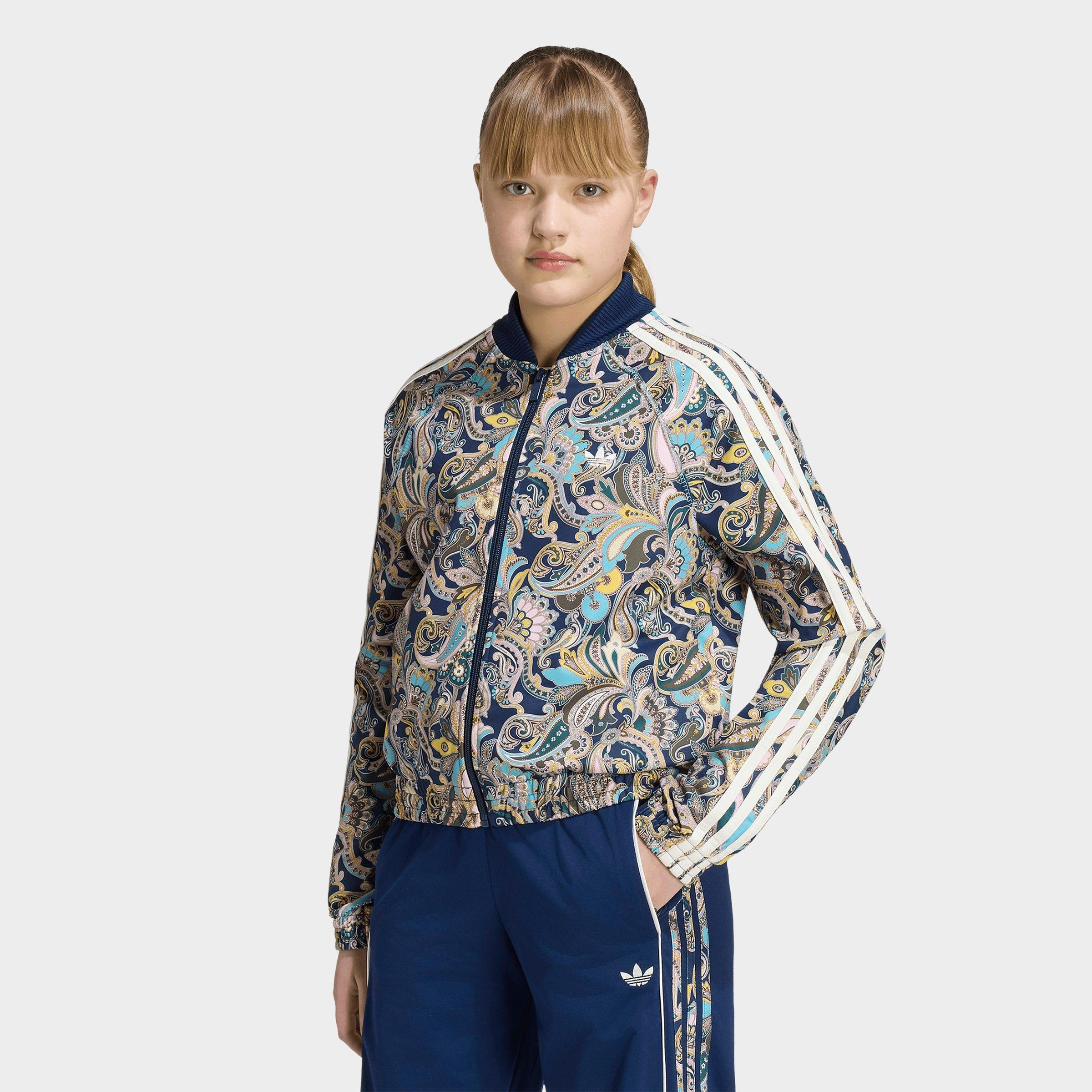 adidas Originals Superstar Loose Cropped Paisley Track Top