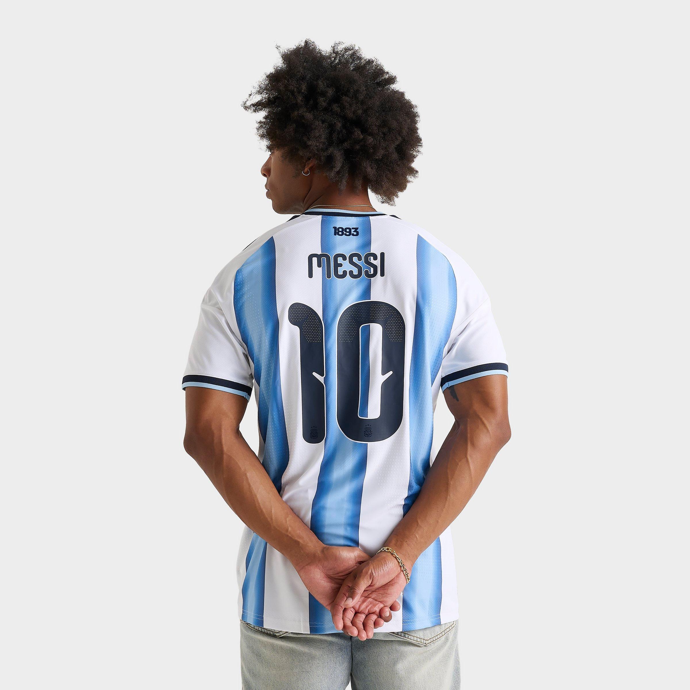 adidas Argentina Lionel Messi Home Authentic Soccer Jersey