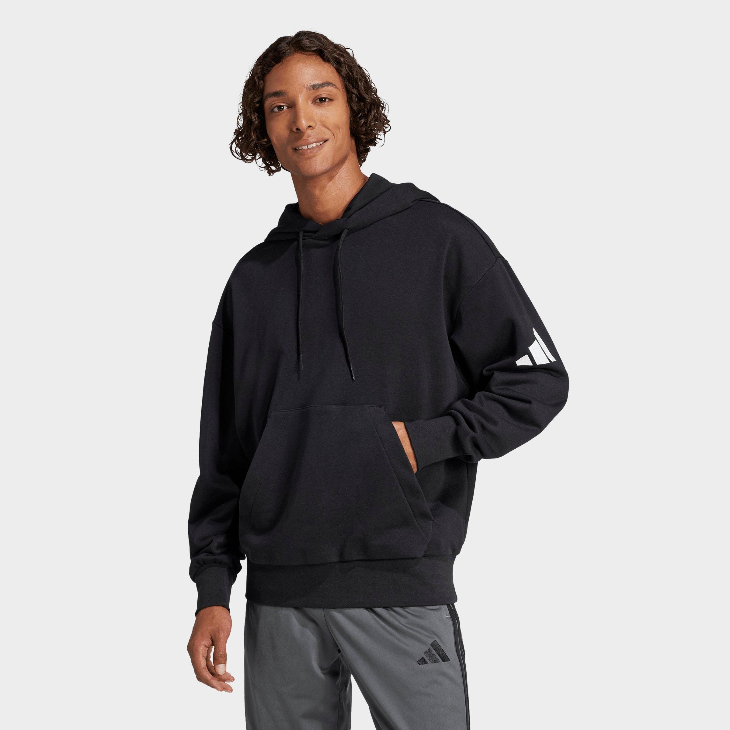 adidas Essentials 3-Bar Logo Loose French Terry Hoodie