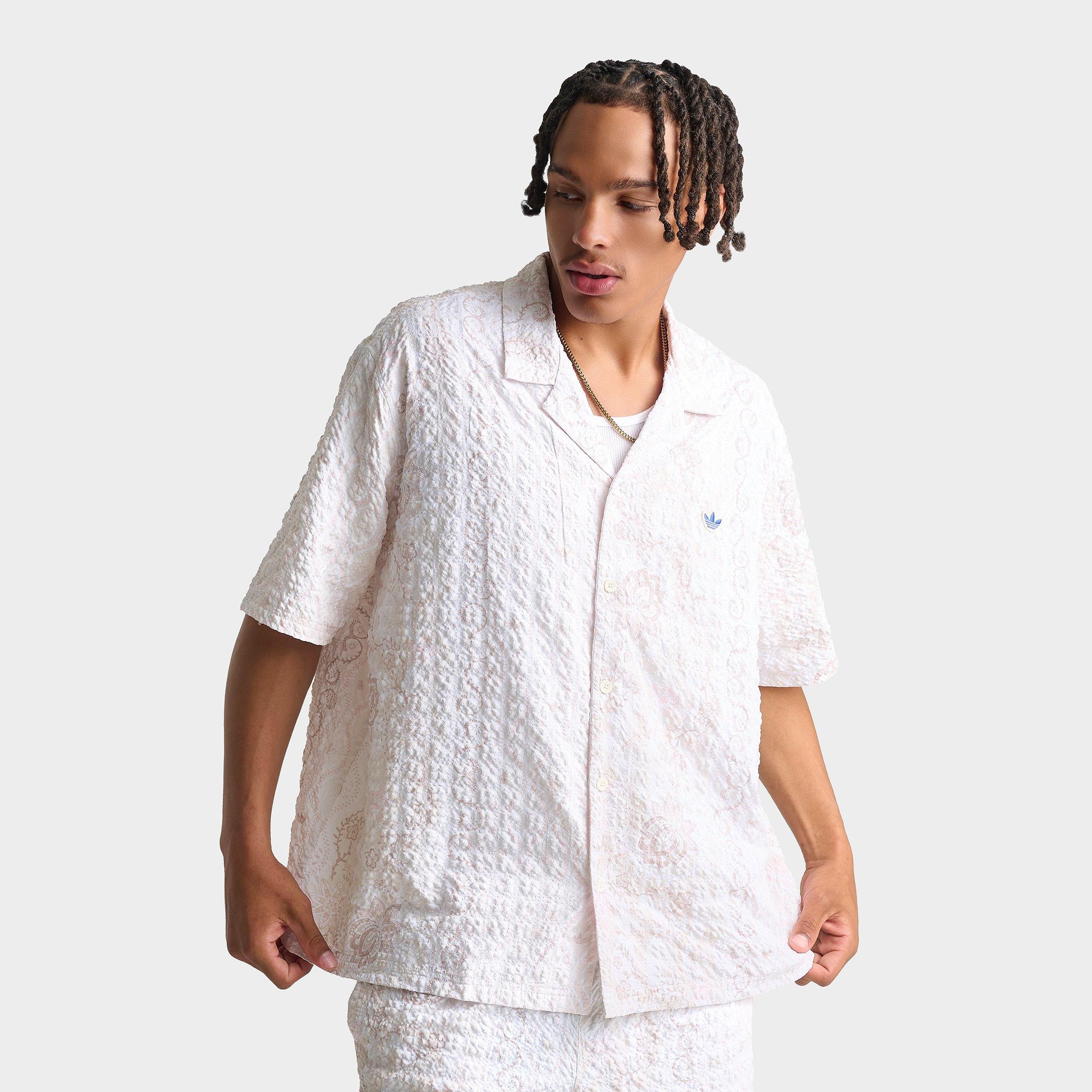 adidas Originals Summer Glow Printed Seersucker Resort Shirt