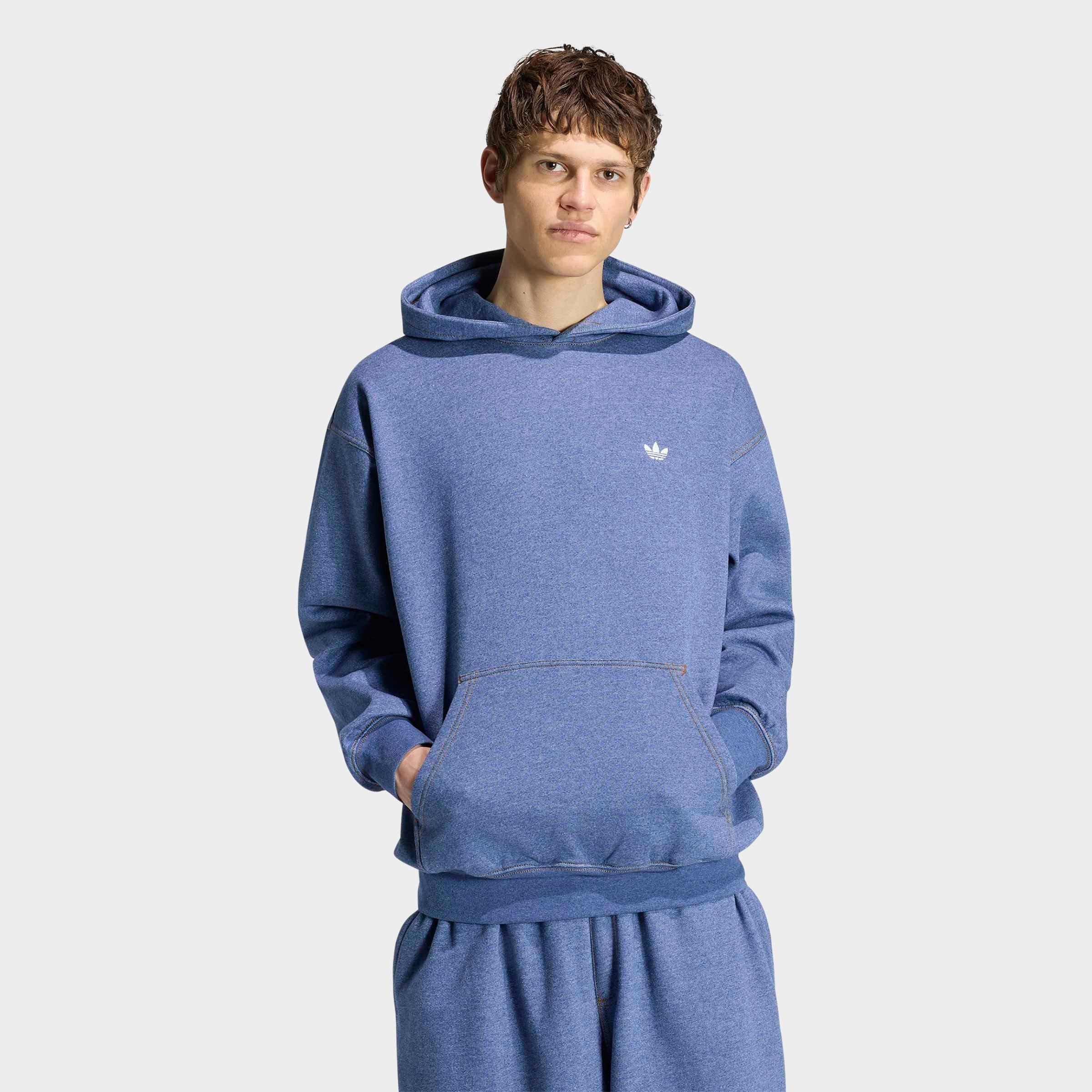 adidas Originals Trefoil Essentials Melange Loose Pullover Hoodie