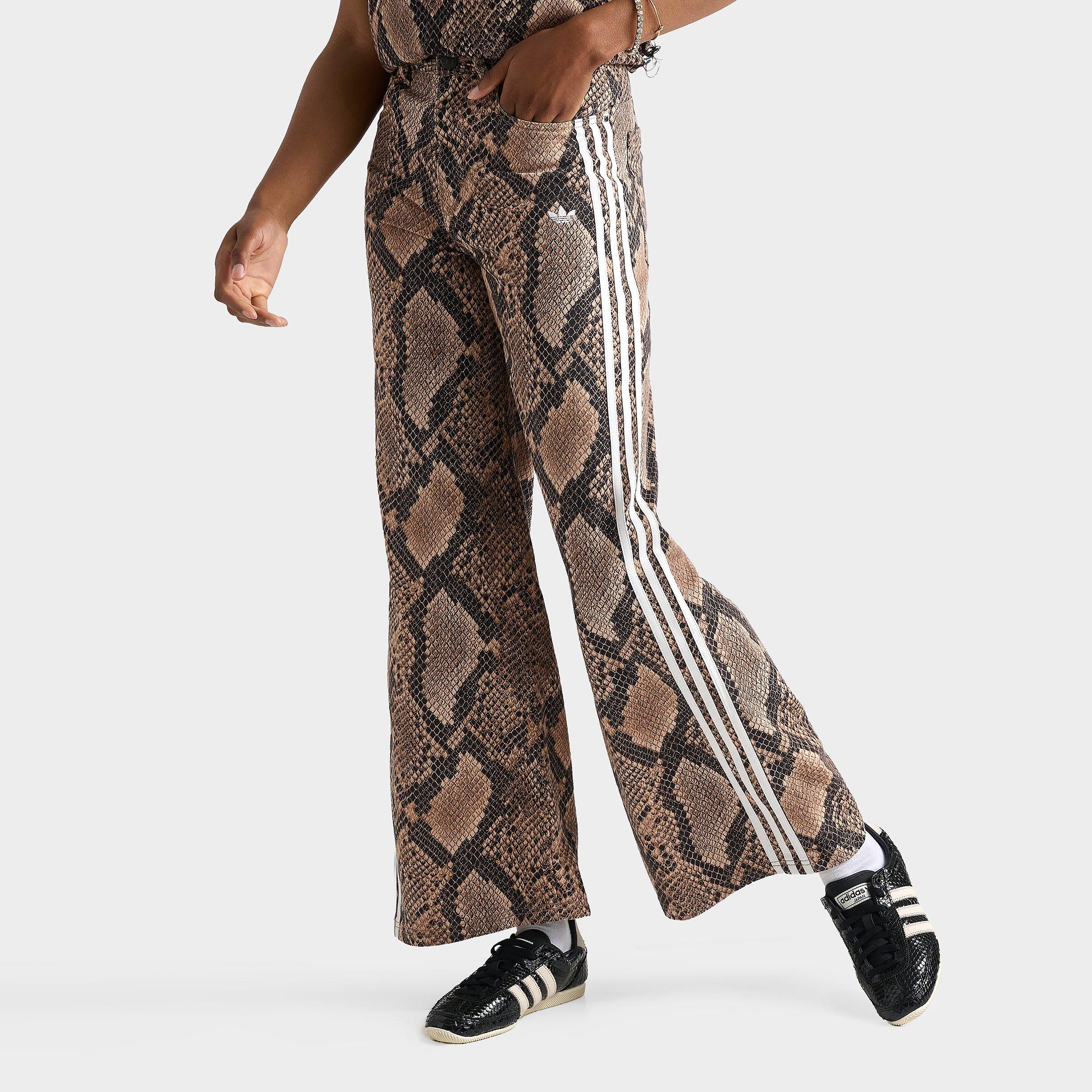 adidas Originals Snake Print Denim Loose Pants