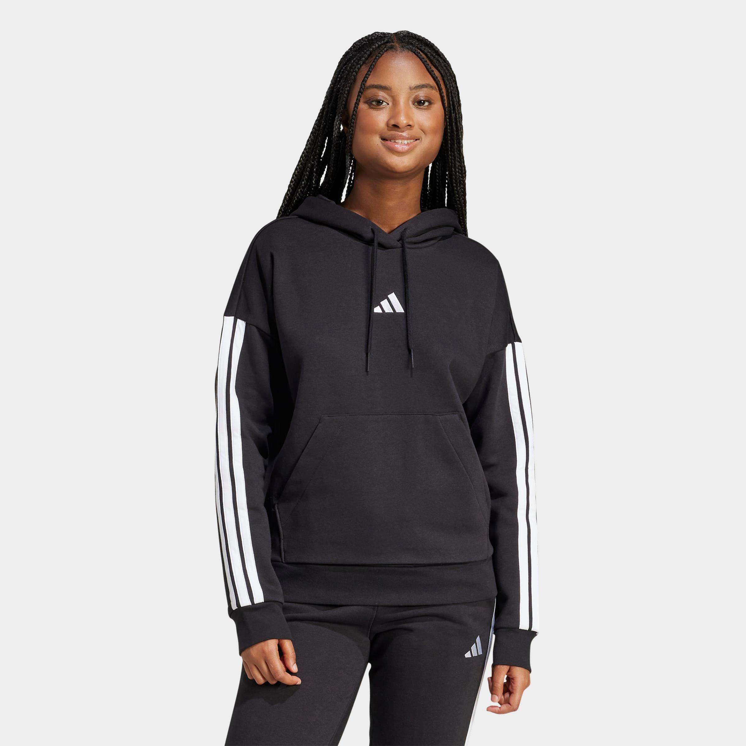 adidas Essentials 3-Stripes Fleece Hoodie