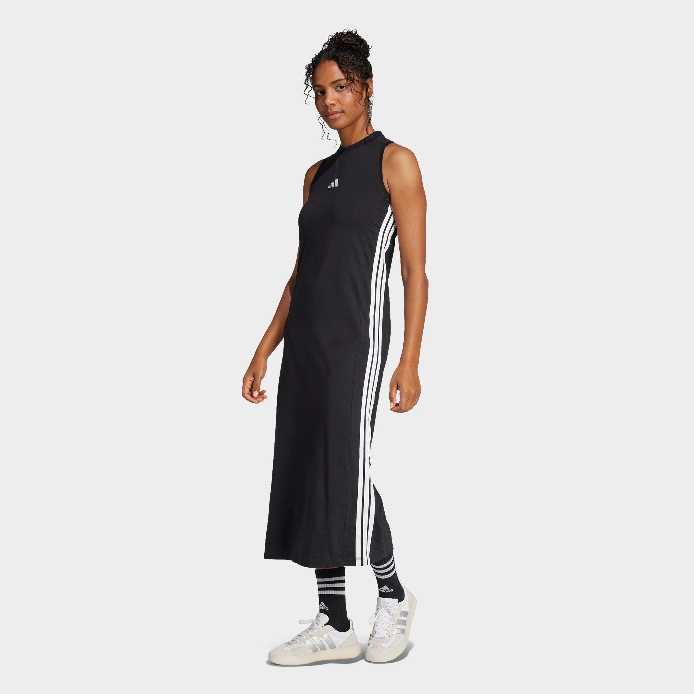 adidas Essentials 3-Stripes Long Racerback Dress