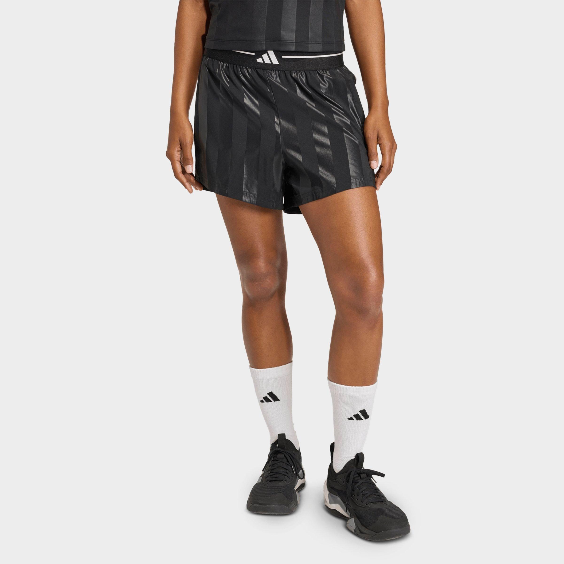 adidas Hyperglam 3-Stripes Emboss Woven Shorts