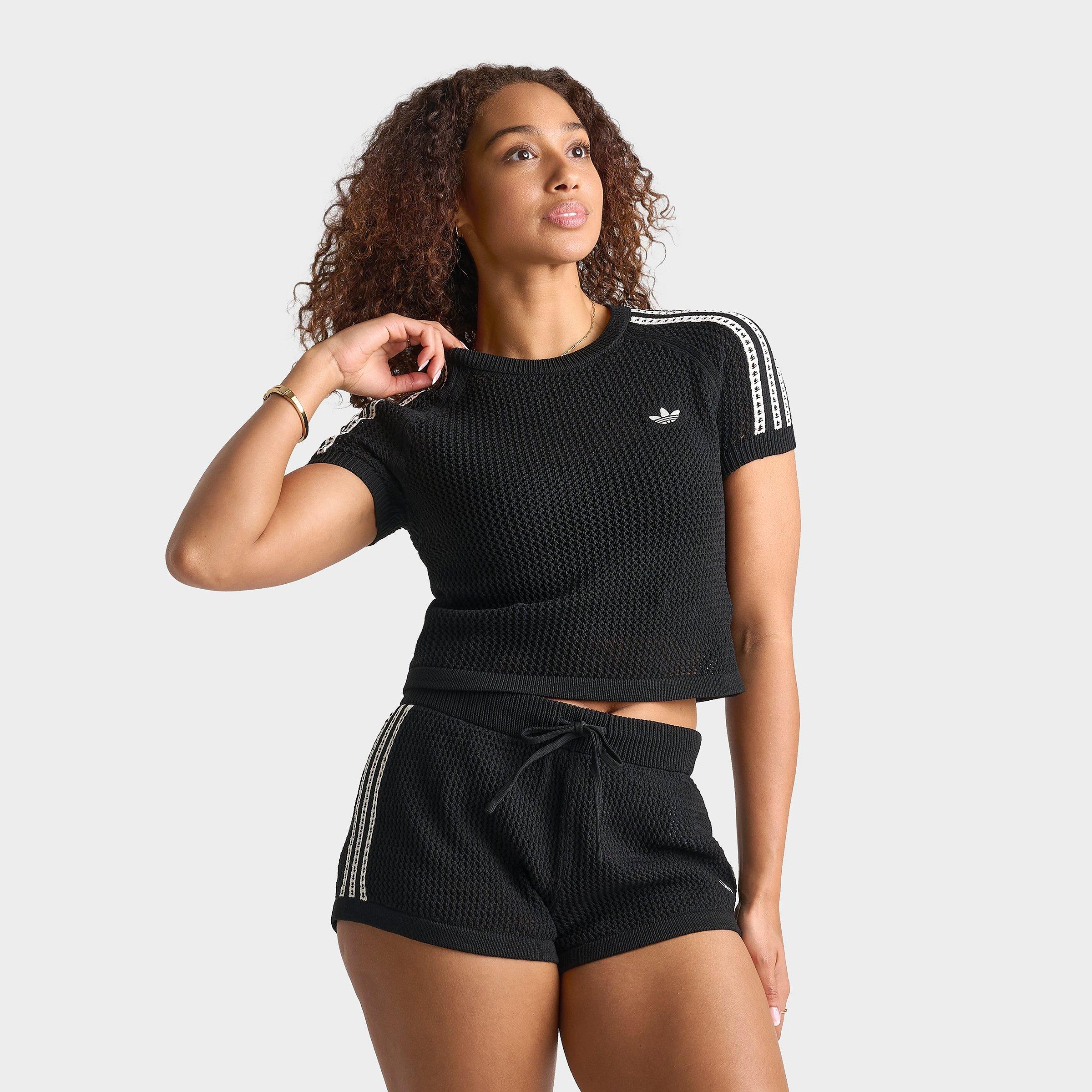 adidas Originals Knitted Crochet Cali T-Shirt