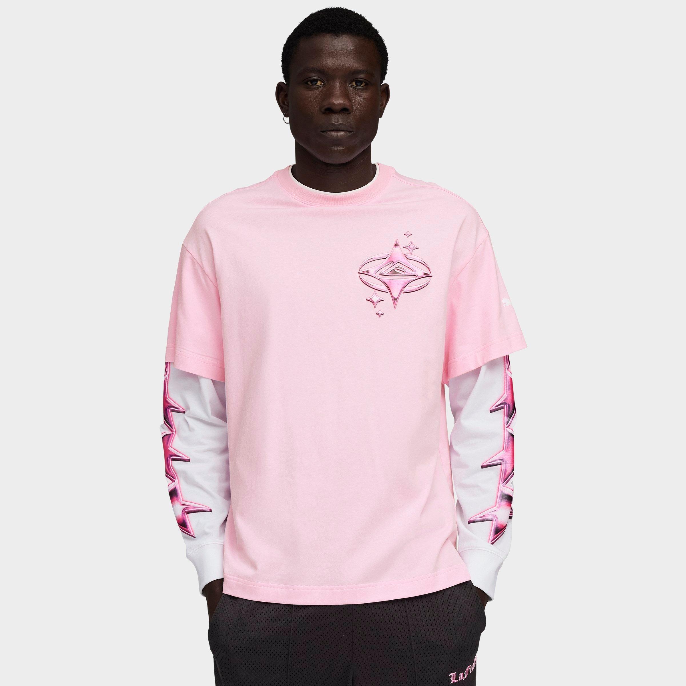 Puma LaFrancé Pink Heem Layered Long-Sleeve T-Shirt