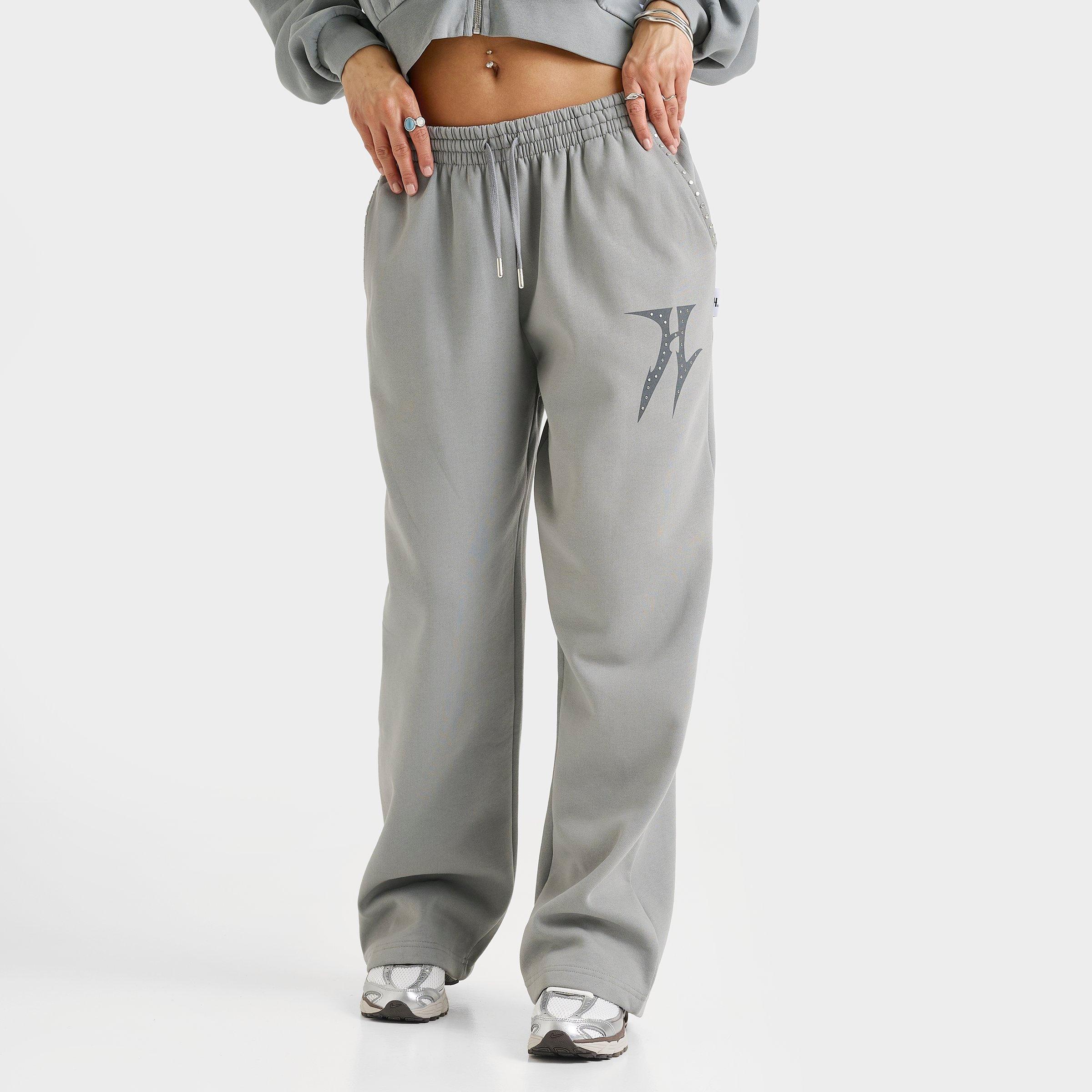 Hoodrich Aspen Studded Wide-Leg Jogger Pants