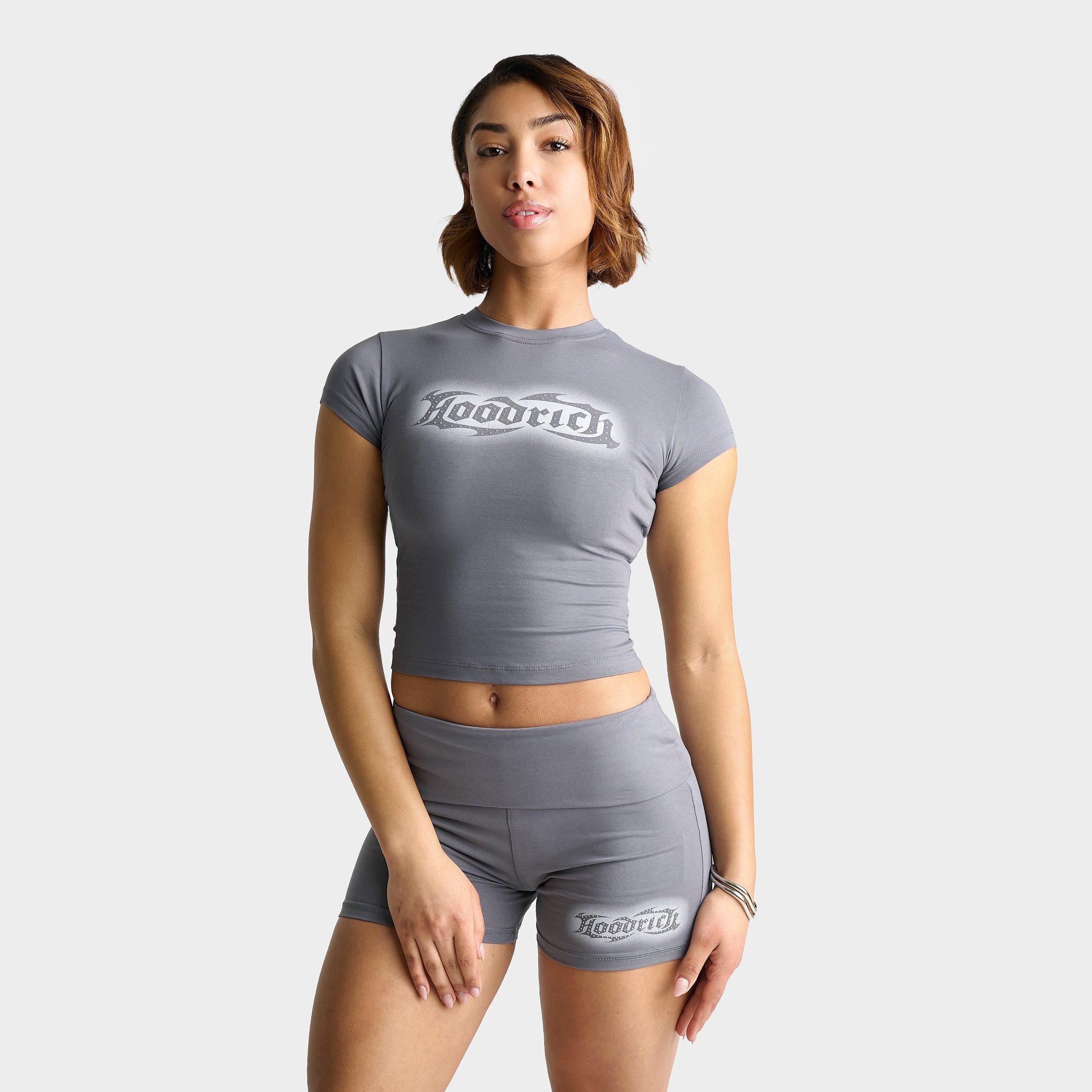 Hoodrich Luz Rhinestone Cap-Sleeve Fitted T-Shirt