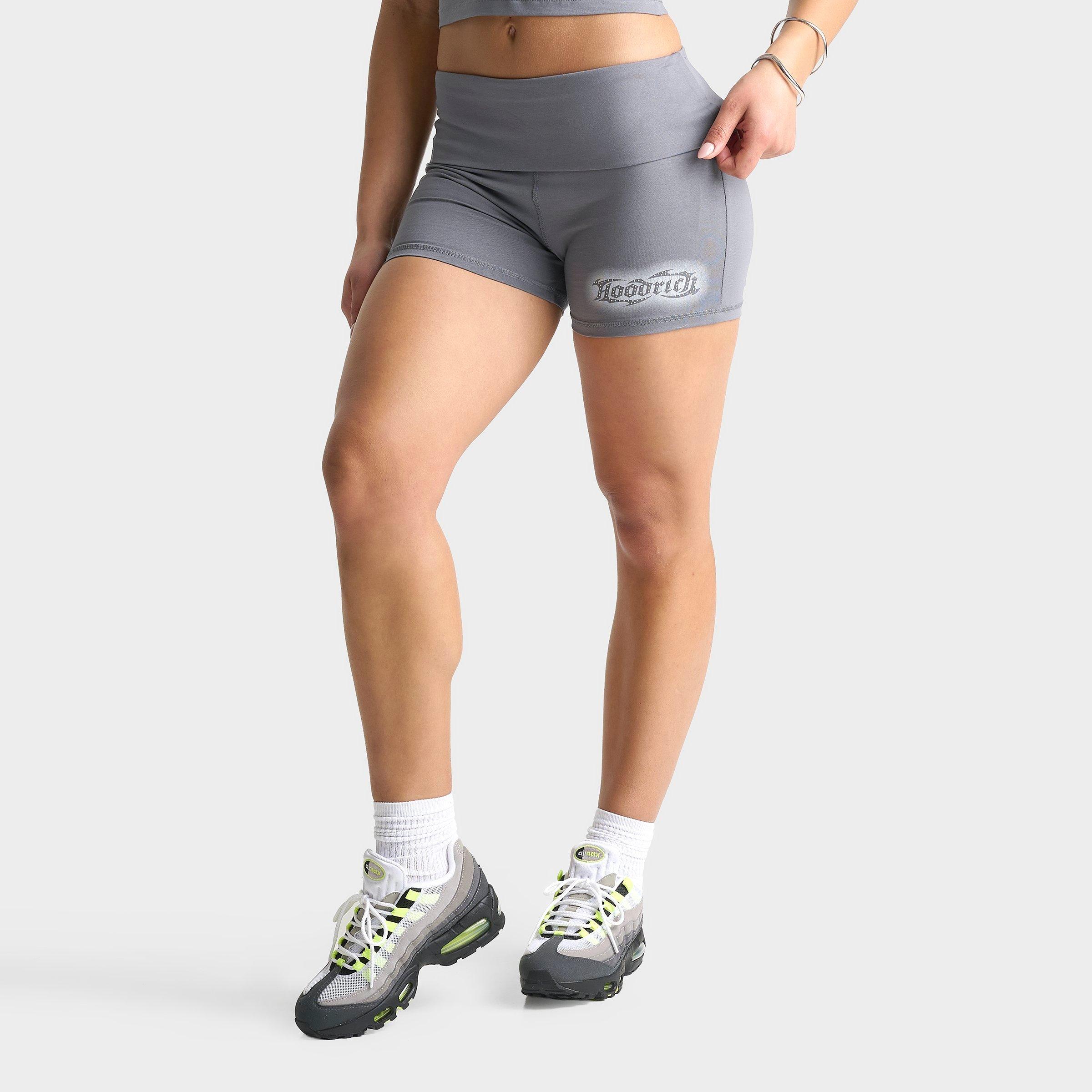 Hoodrich Luz Rhinestone Rollable Mini Shorts
