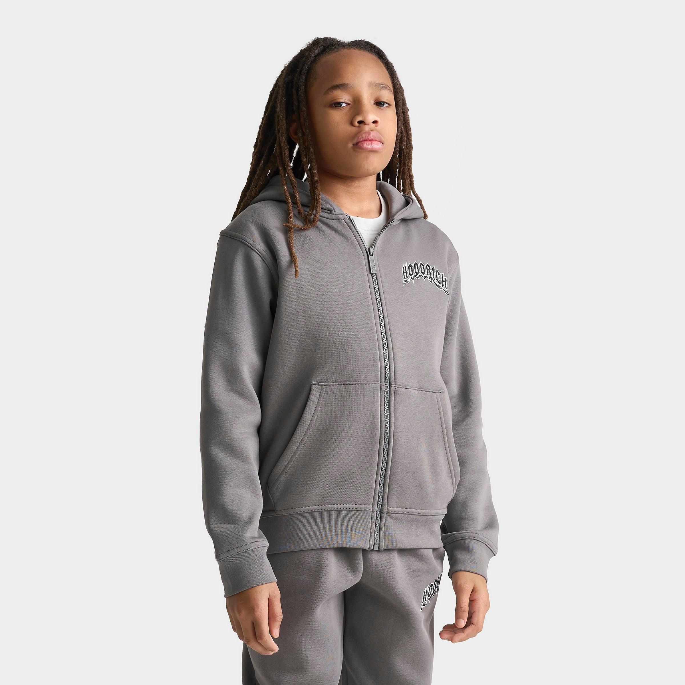 Hoodrich Gothic Back Hit Multi Logo Full-Zip Hoodie