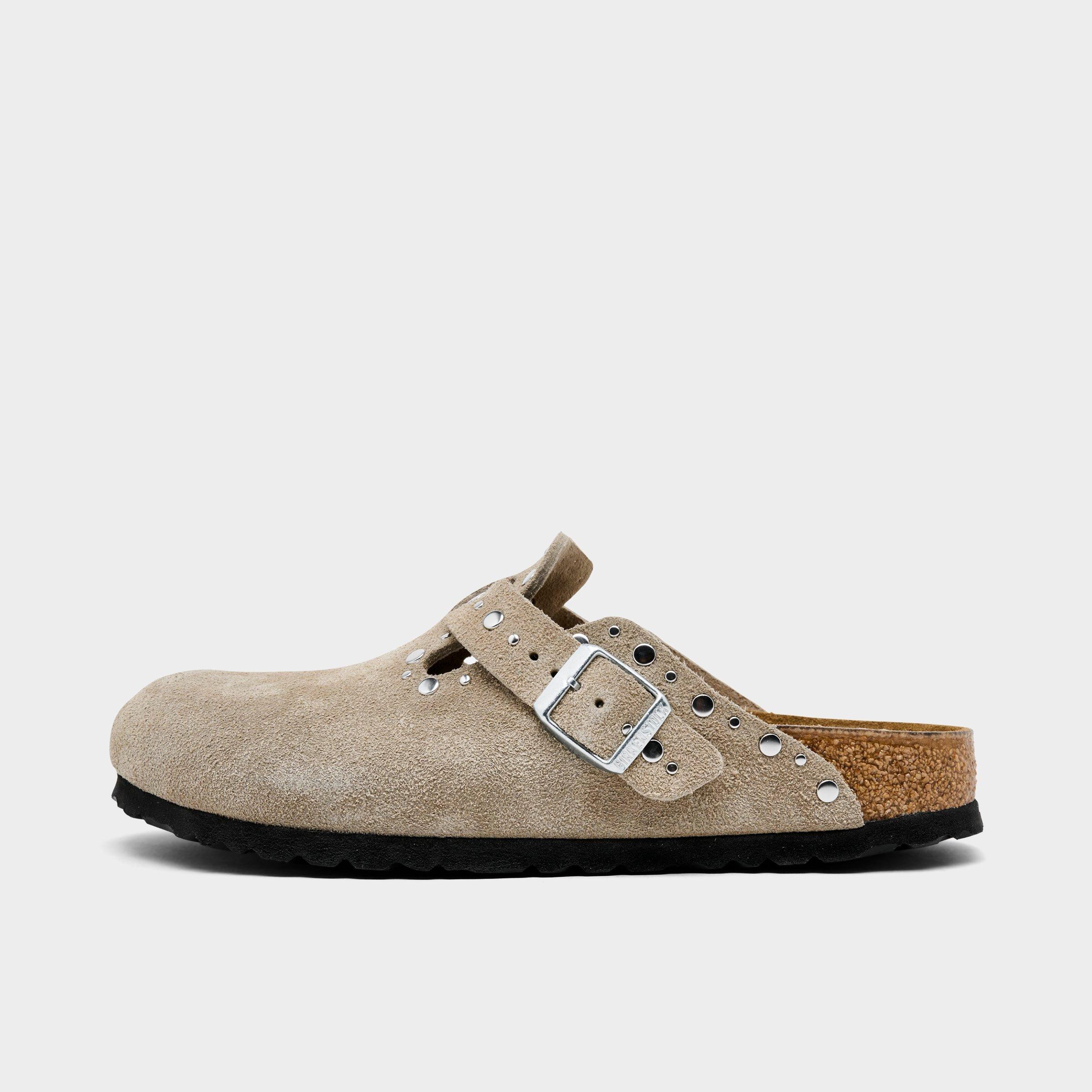 Birkenstock Boston Rivets Suede Leather Clogs