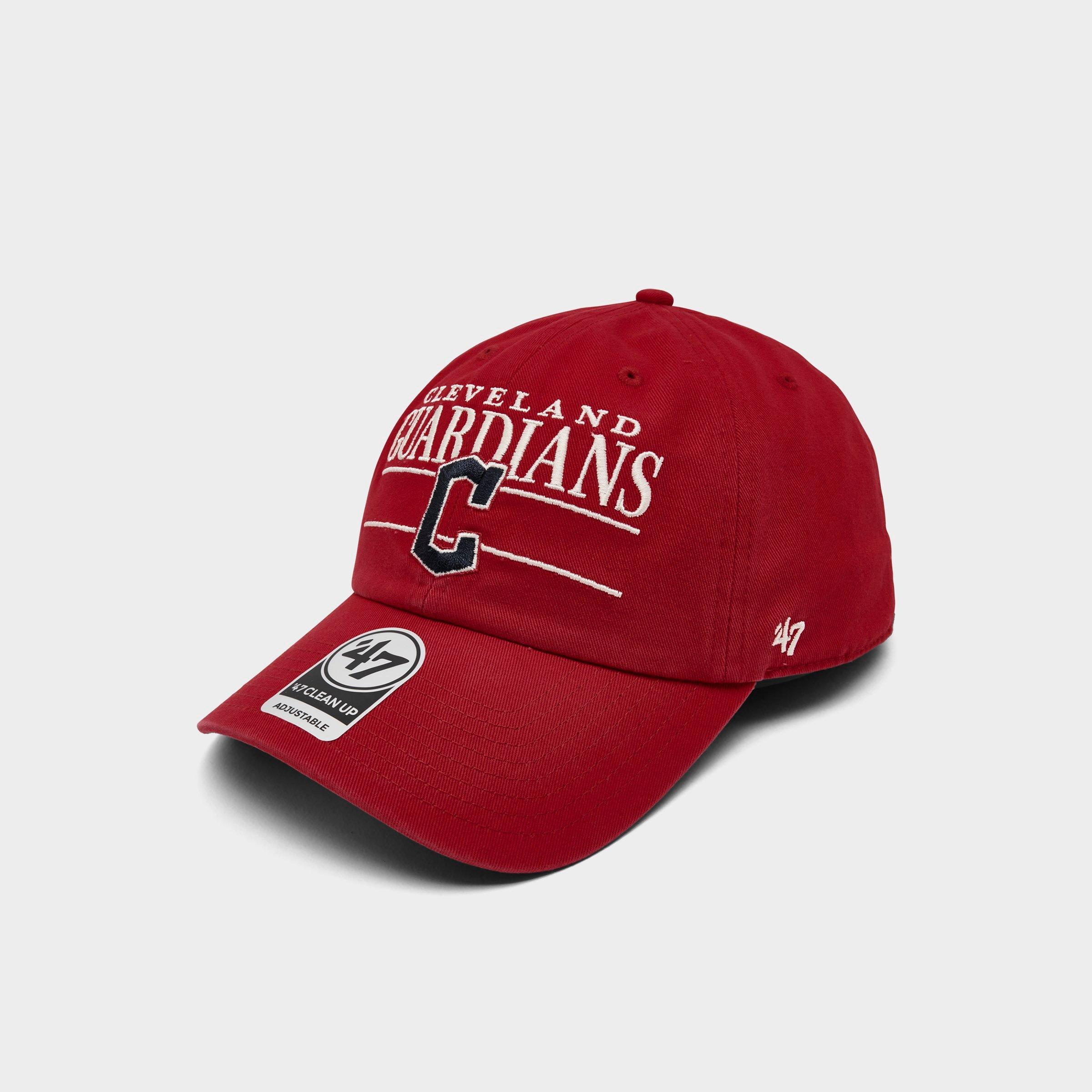 47 Cleveland Guardians MLB Team Name & Logo Clean Up Strapback Hat
