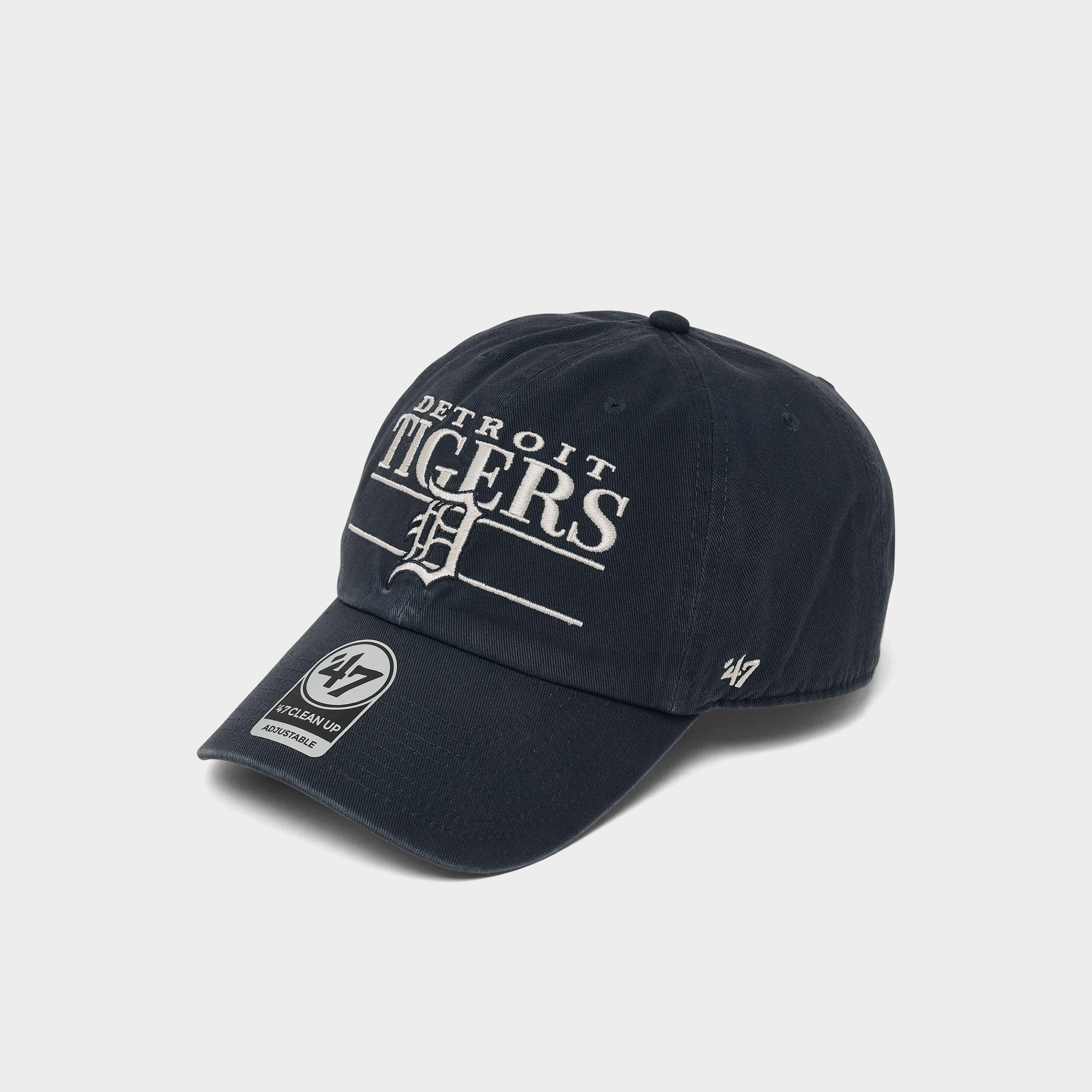 47 Detroit Tigers MLB Team Name & Logo Clean Up Strapback Hat