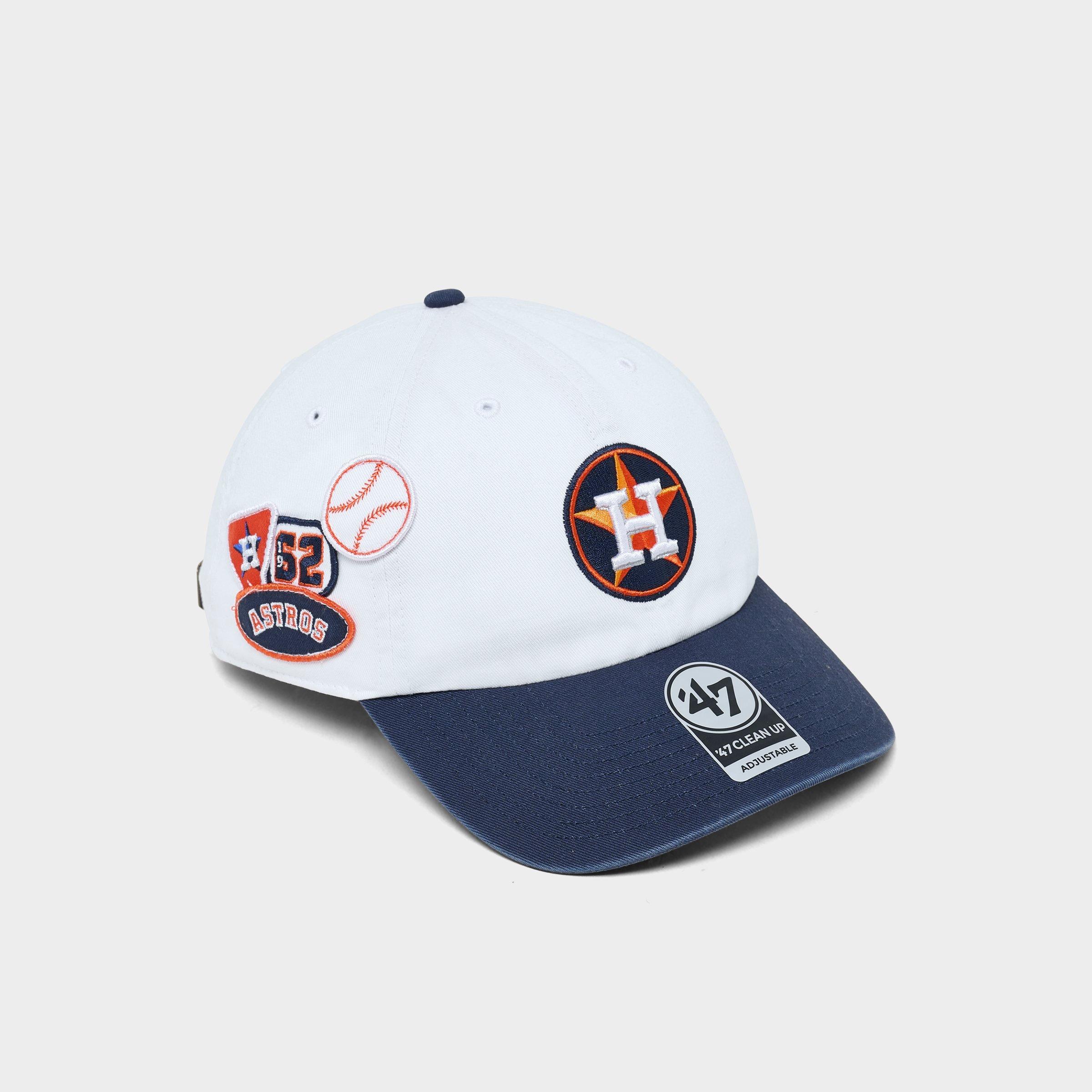 47 Houston Astros MLB Badges Clean Up Strapback Hat