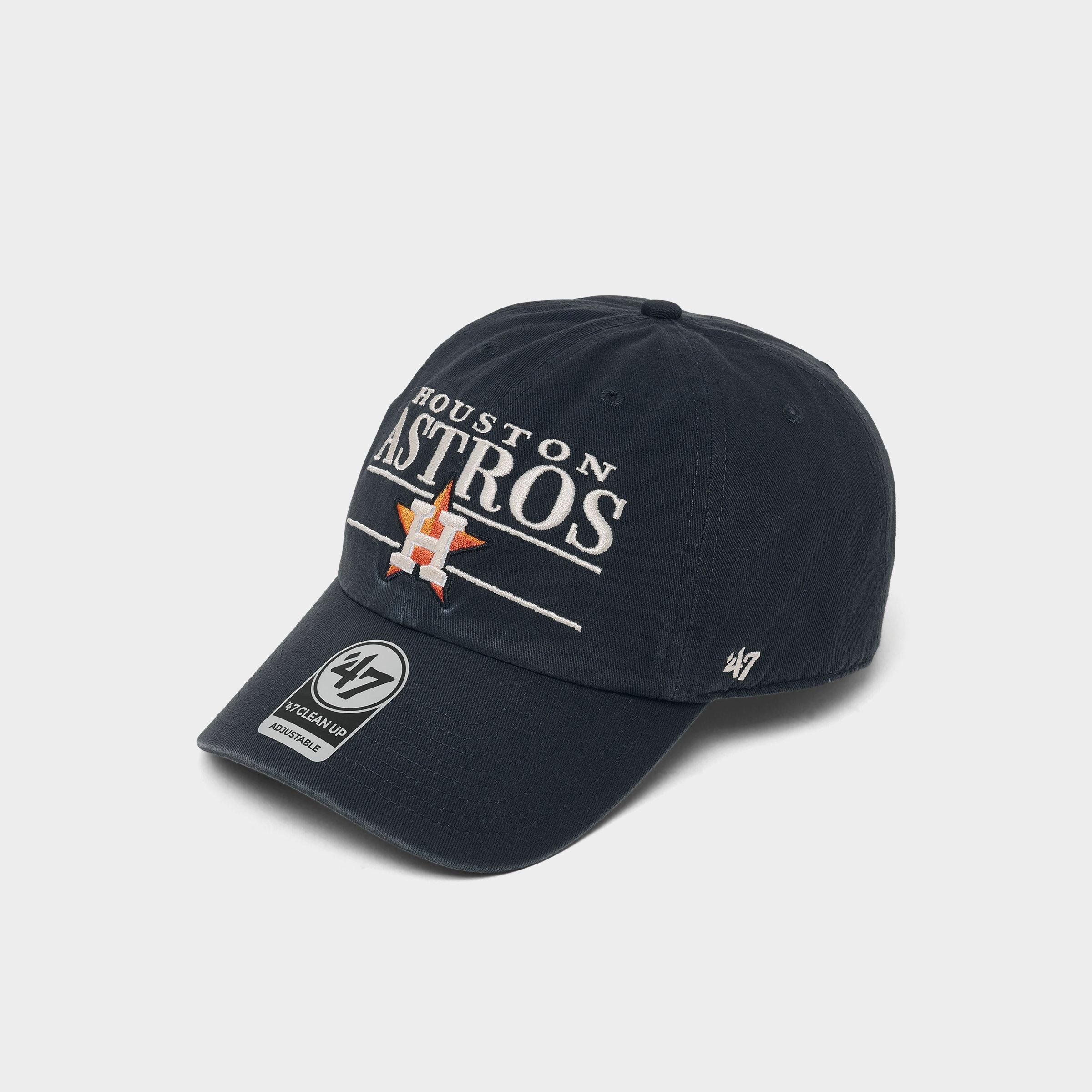 47 Houston Astros MLB Team Name & Logo Clean Up Strapback Hat