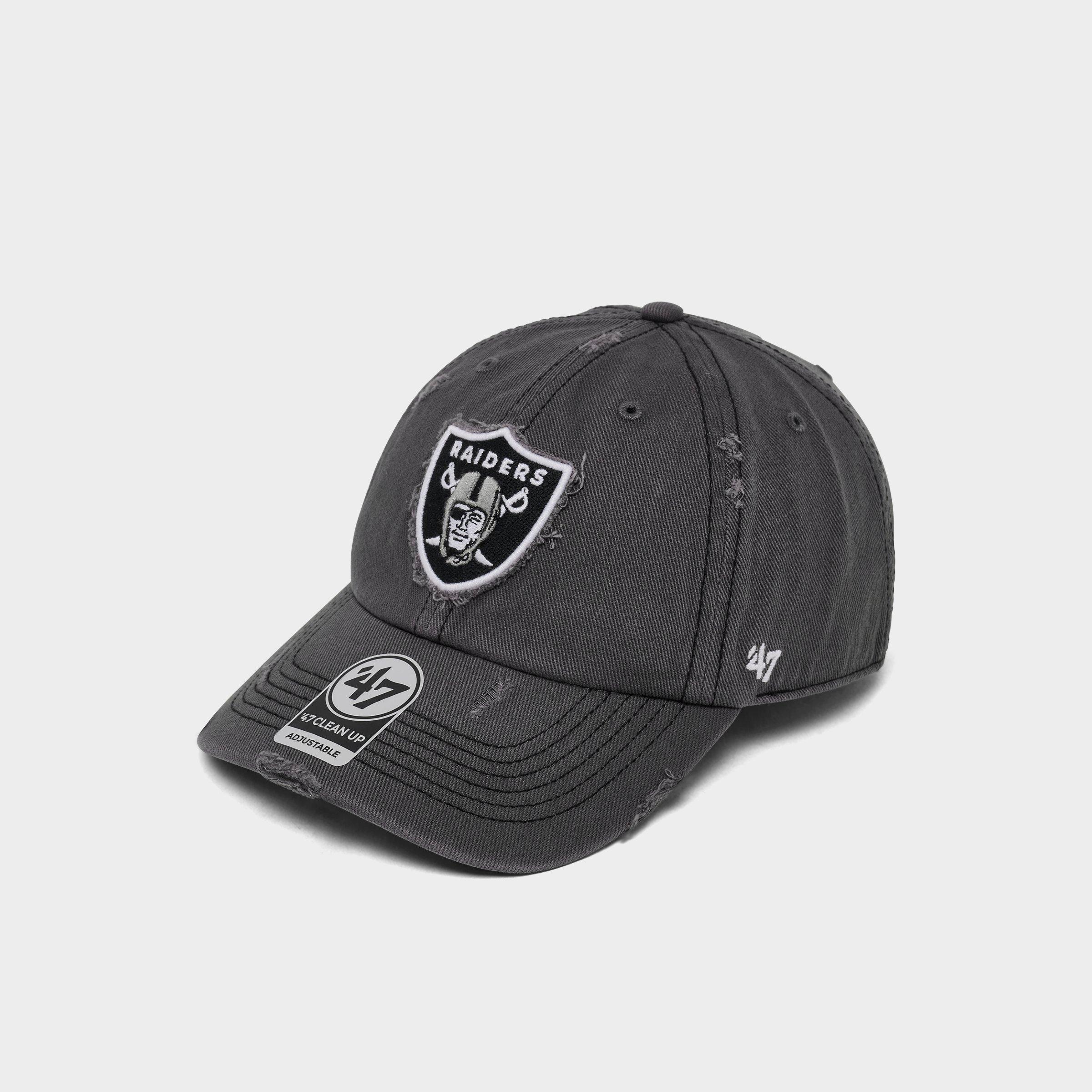 47 Las Vegas Raiders NFL Weathered Clean Up Strapback Hat