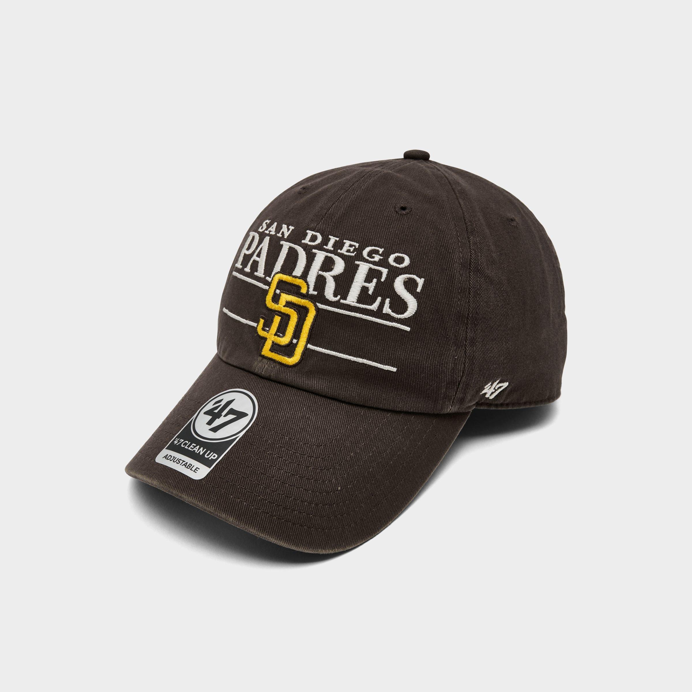 47 San Diego Padres MLB Team Name & Logo Clean Up Strapback Hat