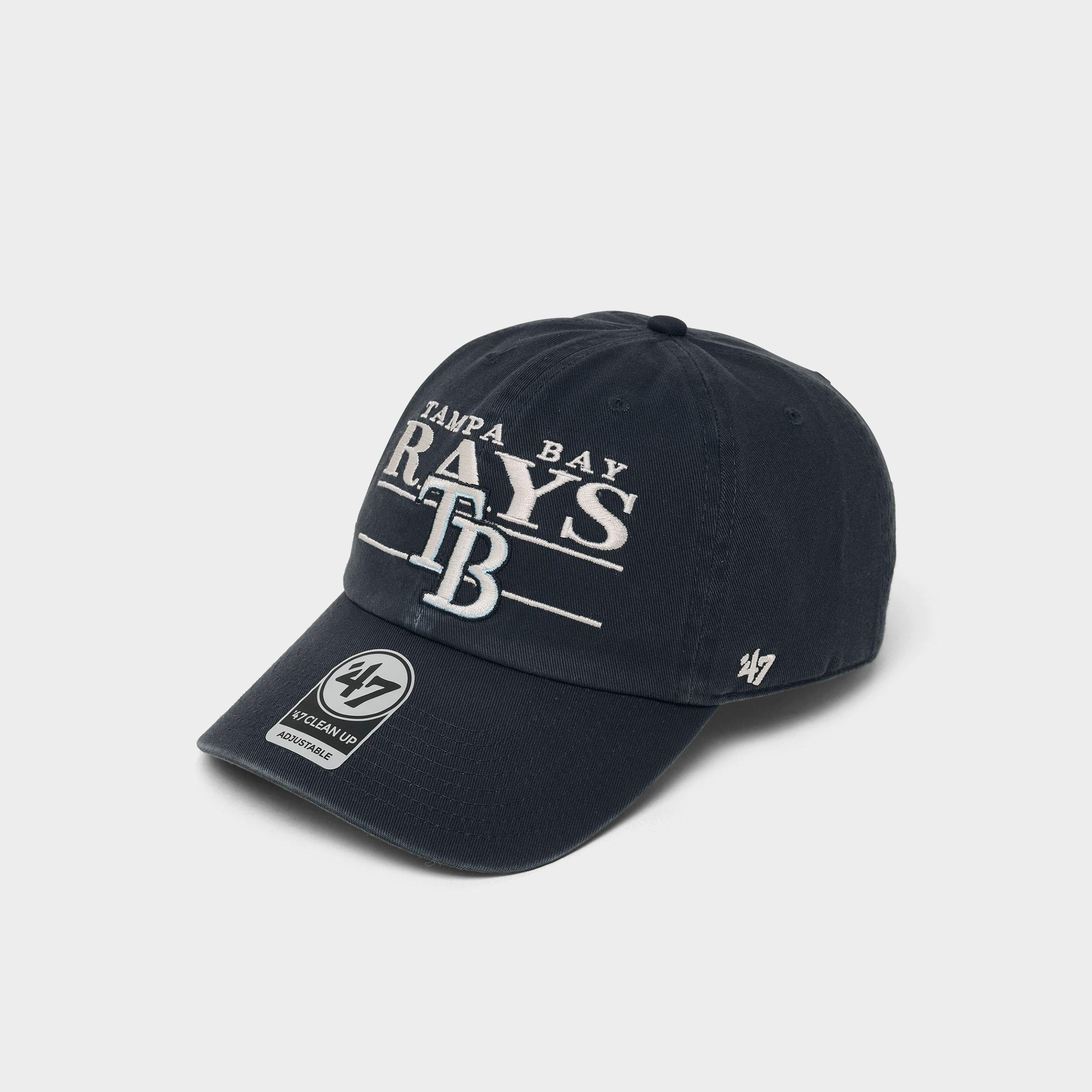 47 Tampa Bay Rays MLB Team Name & Logo Clean Up Strapback Hat