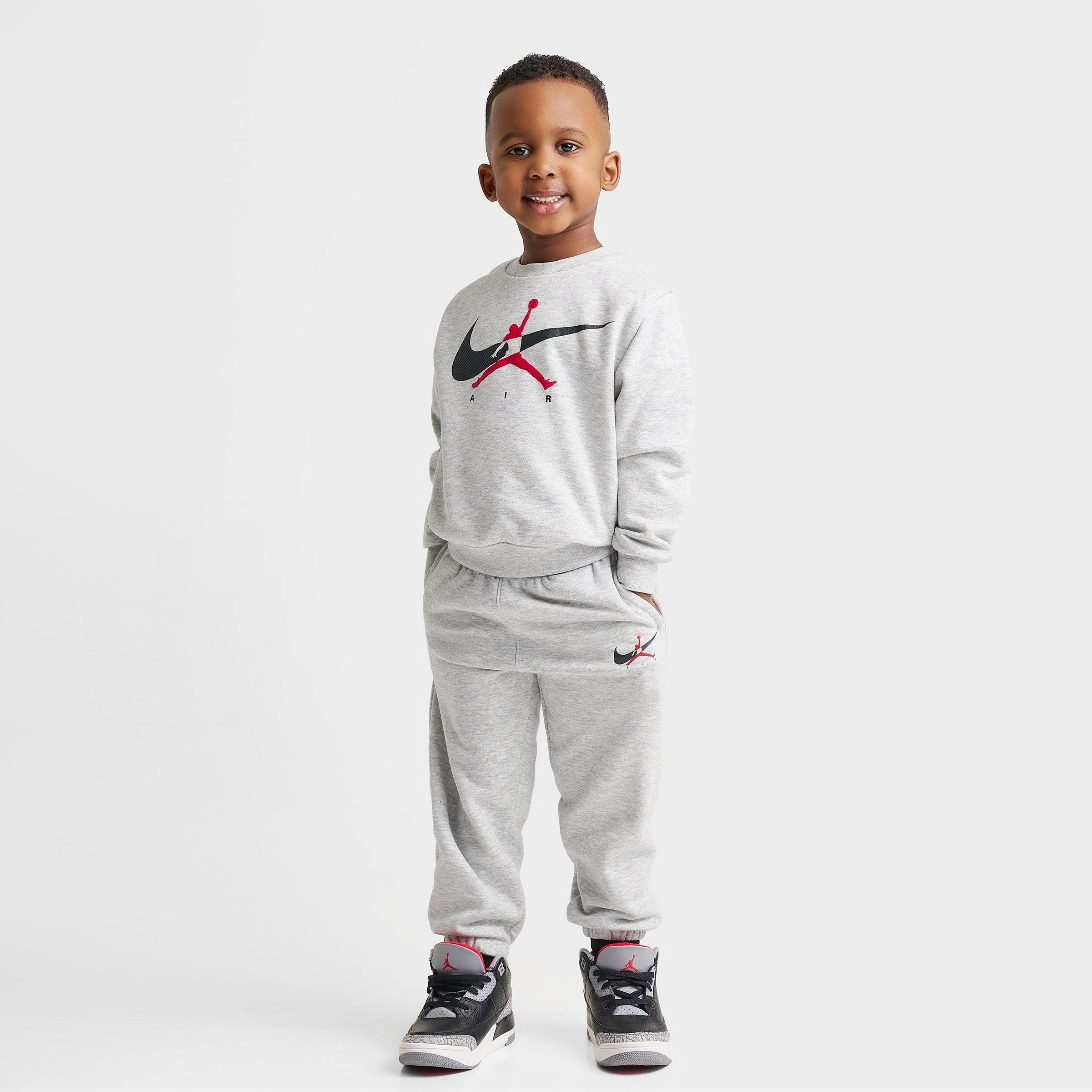 Jordan Jumpman Swoosh Crewneck Sweatshirt and Jogger Pants Set