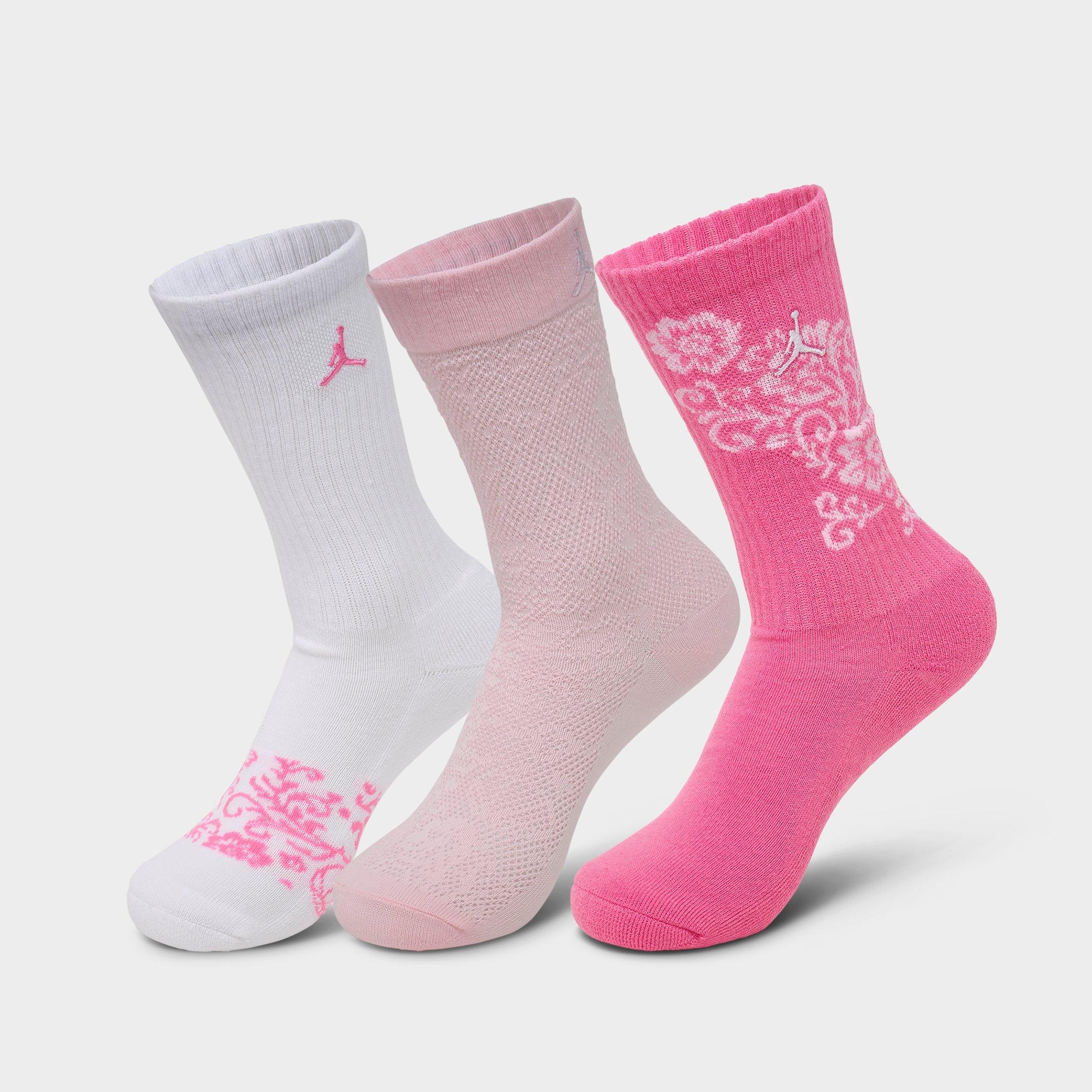 Jordan Floral Crew Socks (3-Pack)