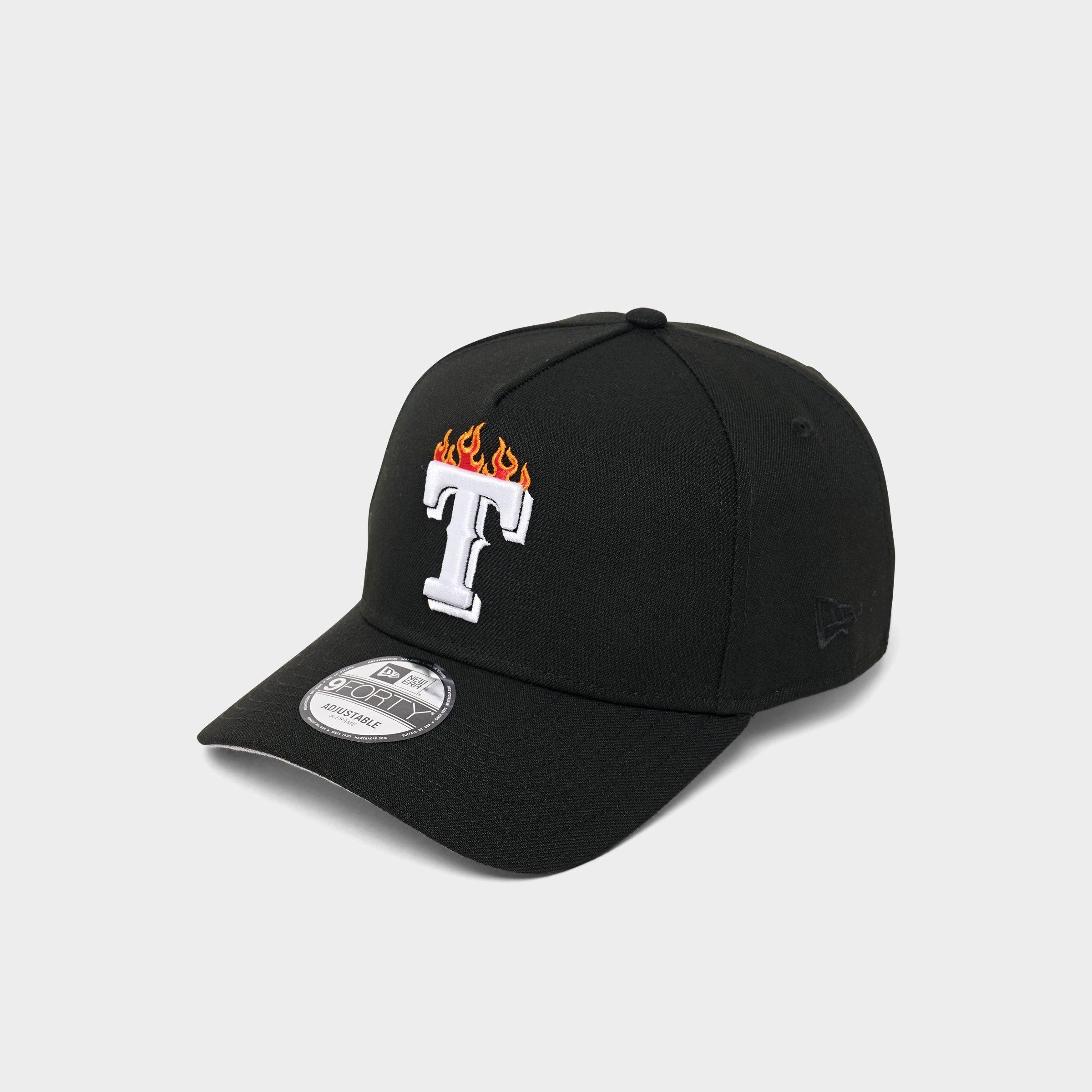 New Era Texas Rangers MLB 9FORTY Flame Logo Snapback Hat