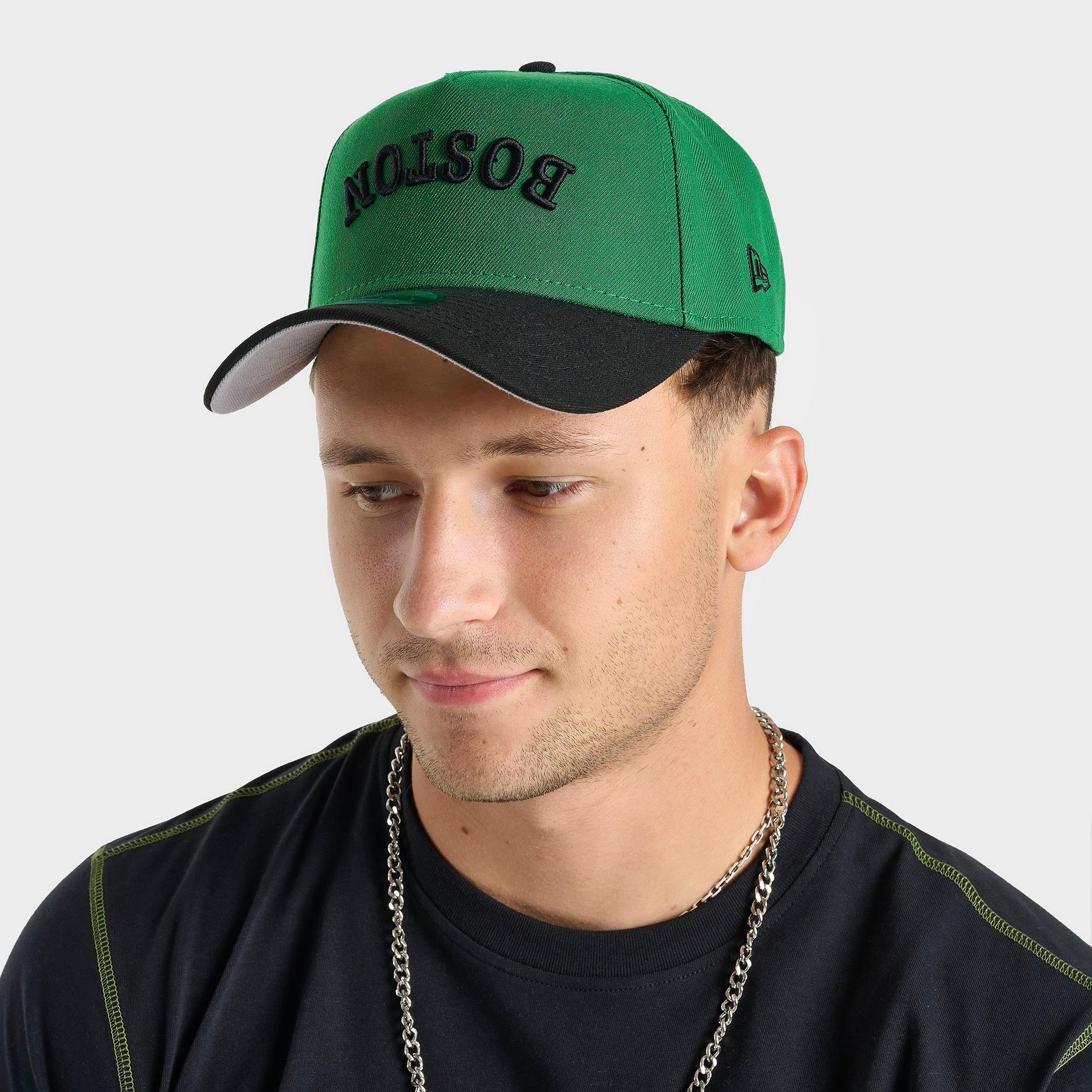 New Era Boston Celtics NBA 9FORTY A-Frame Upside Down Wordmark Snapback Hat