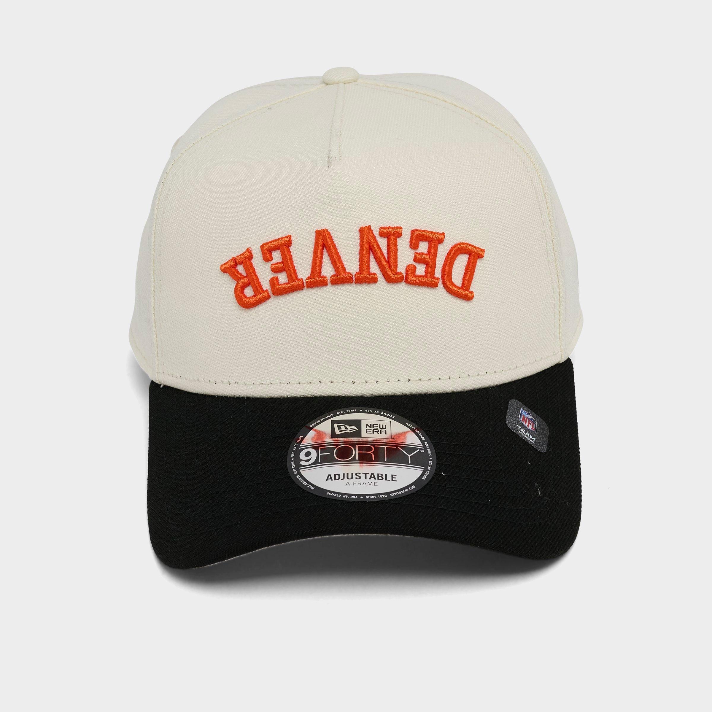 New Era Denver Broncos NFL 9FORTY A-Frame Upside Down Wordmark Snapback Hat